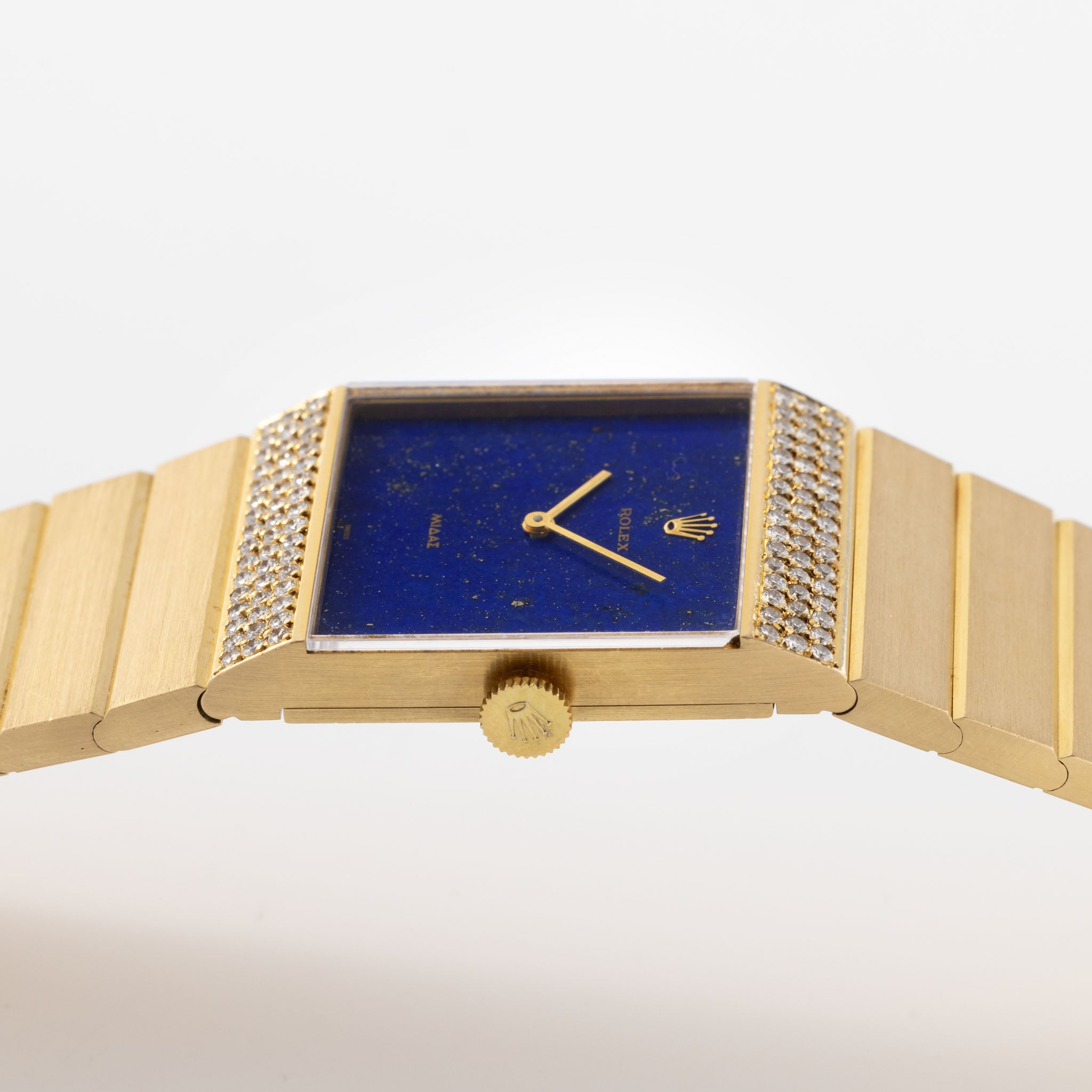 Rolex King Midas 4611 Lapis Lazuli Zifferblatt MIt Diamantbesatz