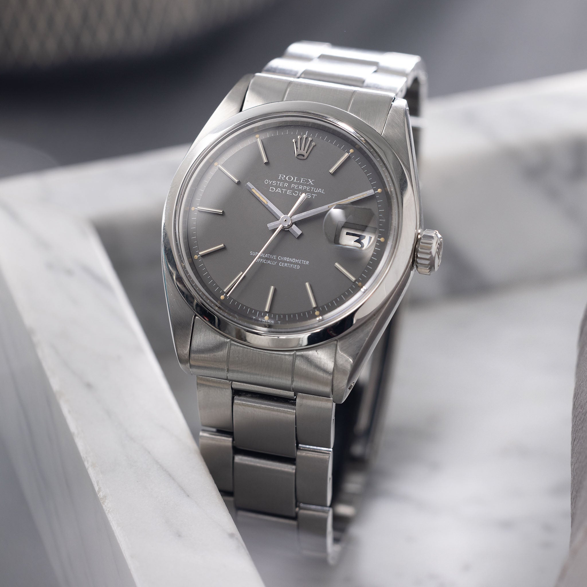 Rolex Datejust 1600 Matt Graues Zifferblatt