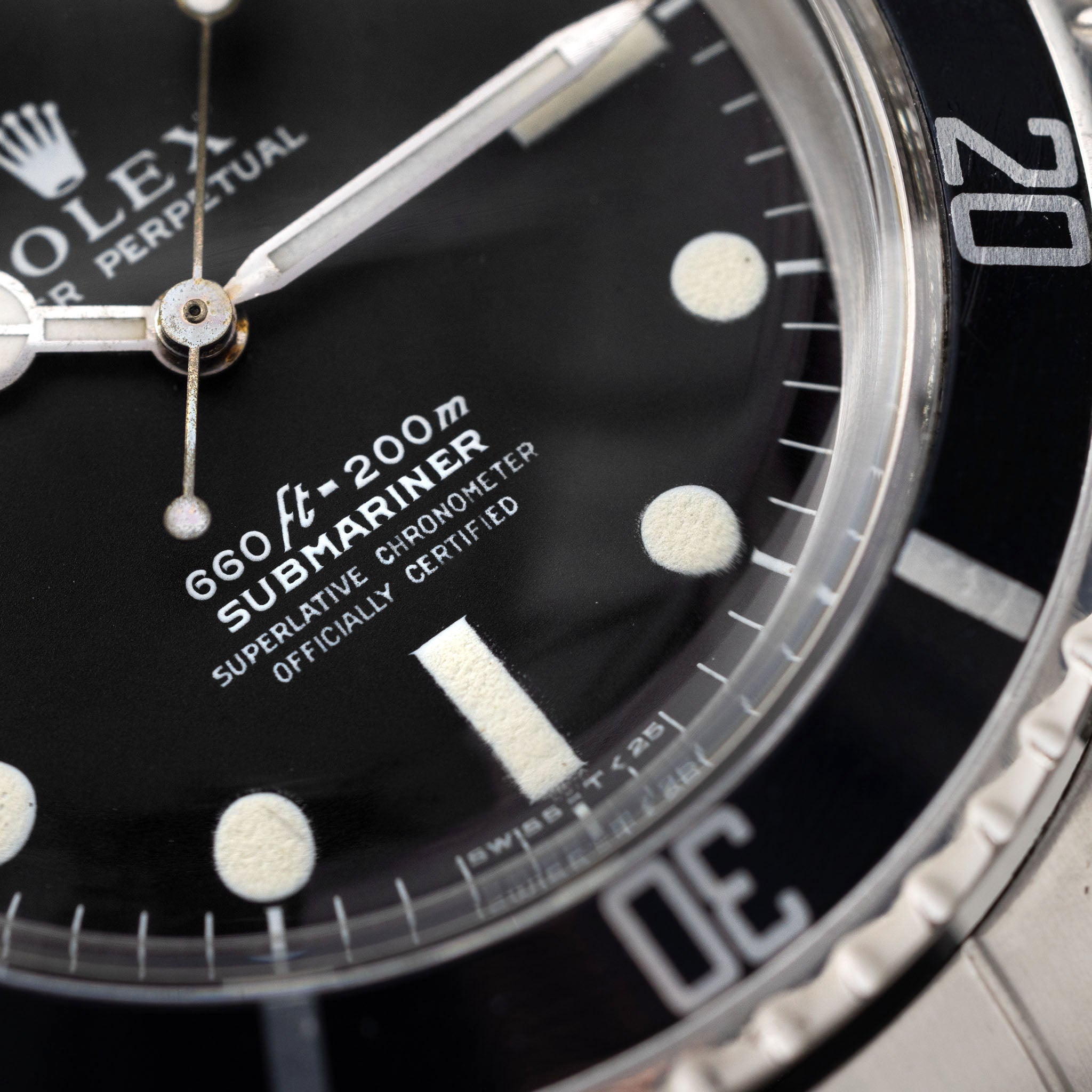 Rolex Submariner Referenz 5512 Mattes Non-Serif Zifferblatt
