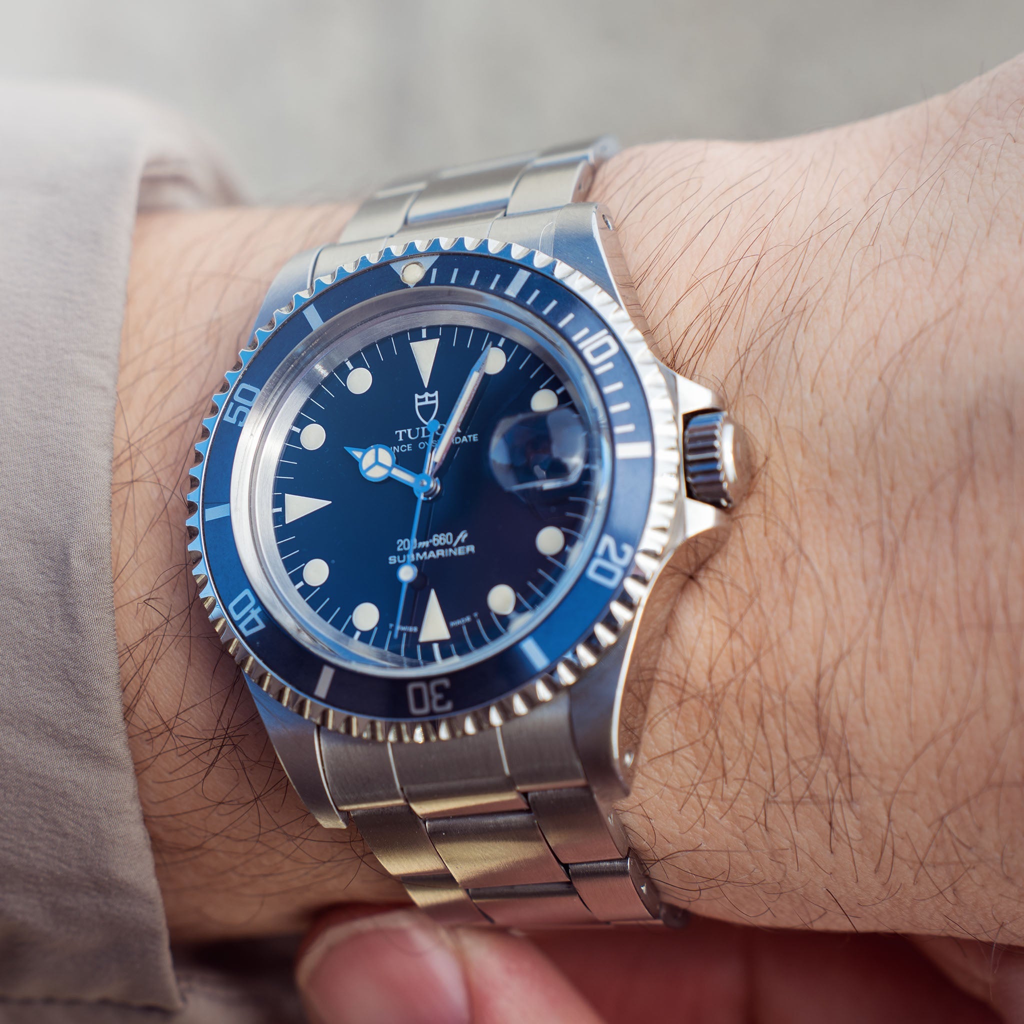 Tudor Submariner Date Blaues Zifferblatt Ref 79090