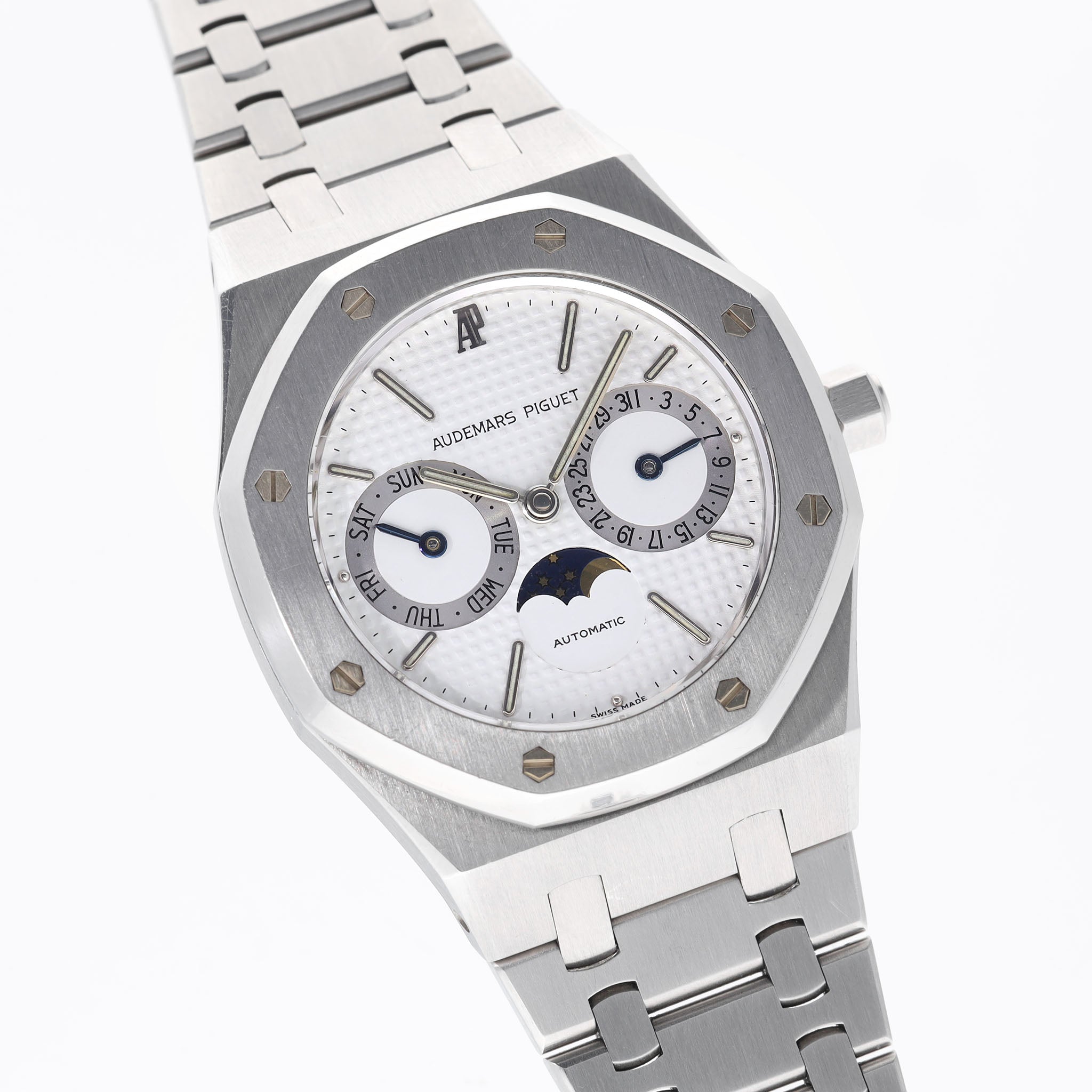 Audemars Piguet Royal Oak Day-Date 25594ST Weißes Zifferblatt
