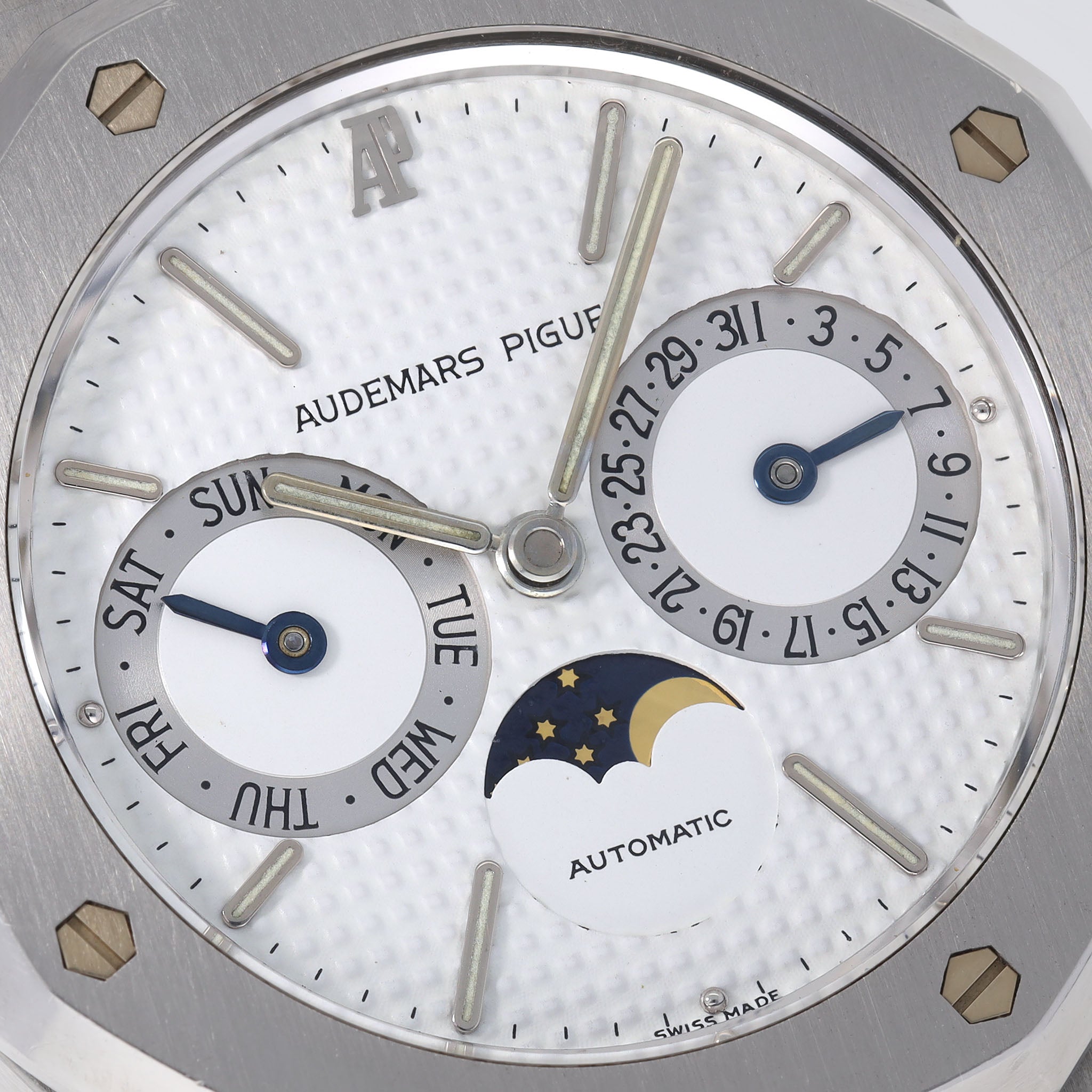 Audemars Piguet Royal Oak Day-Date 25594ST Weißes Zifferblatt