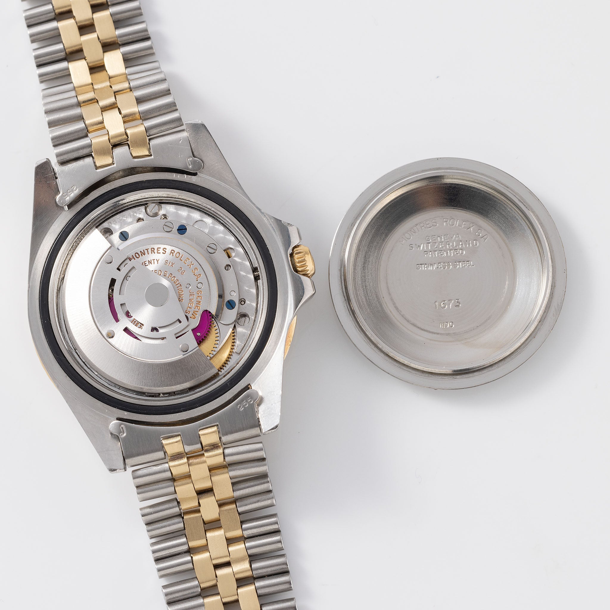 Rolex GMT Master 1675/3 Root Beer Mattes Nippel Zifferblatt