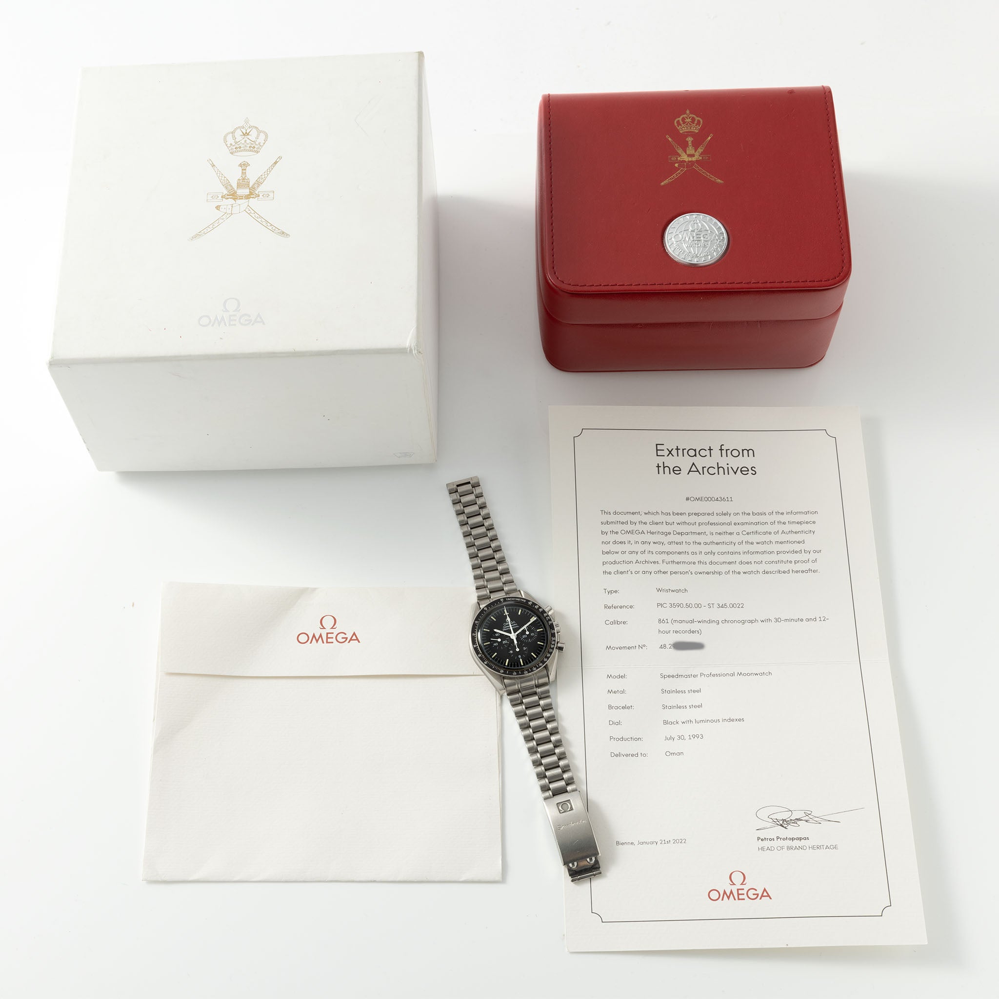 Omega Speedmaster Professional 345.0022 Oman Khanjar