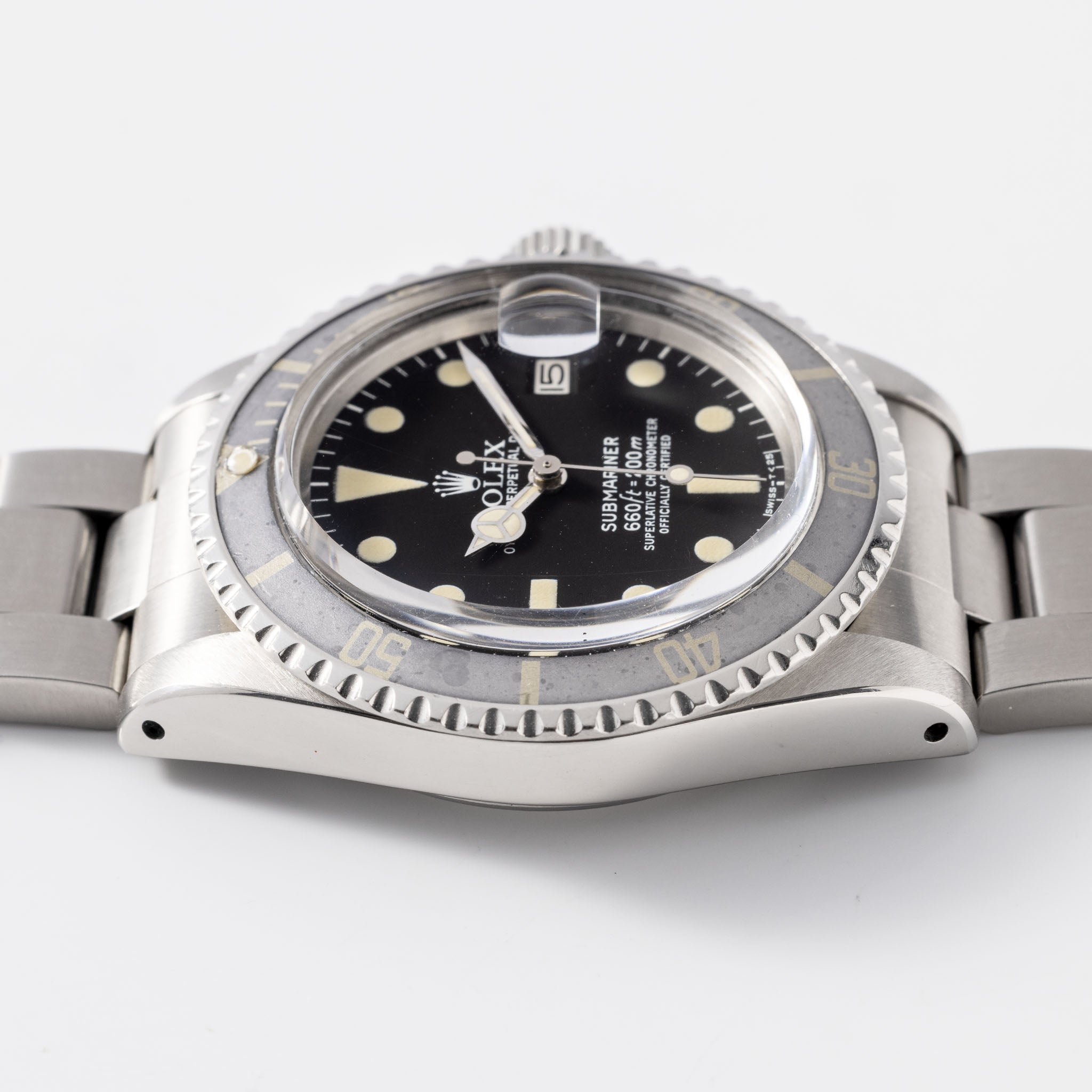 Rolex Submariner 1680 MK1 Maxi Ghost Lünette Mit Box und Papiere