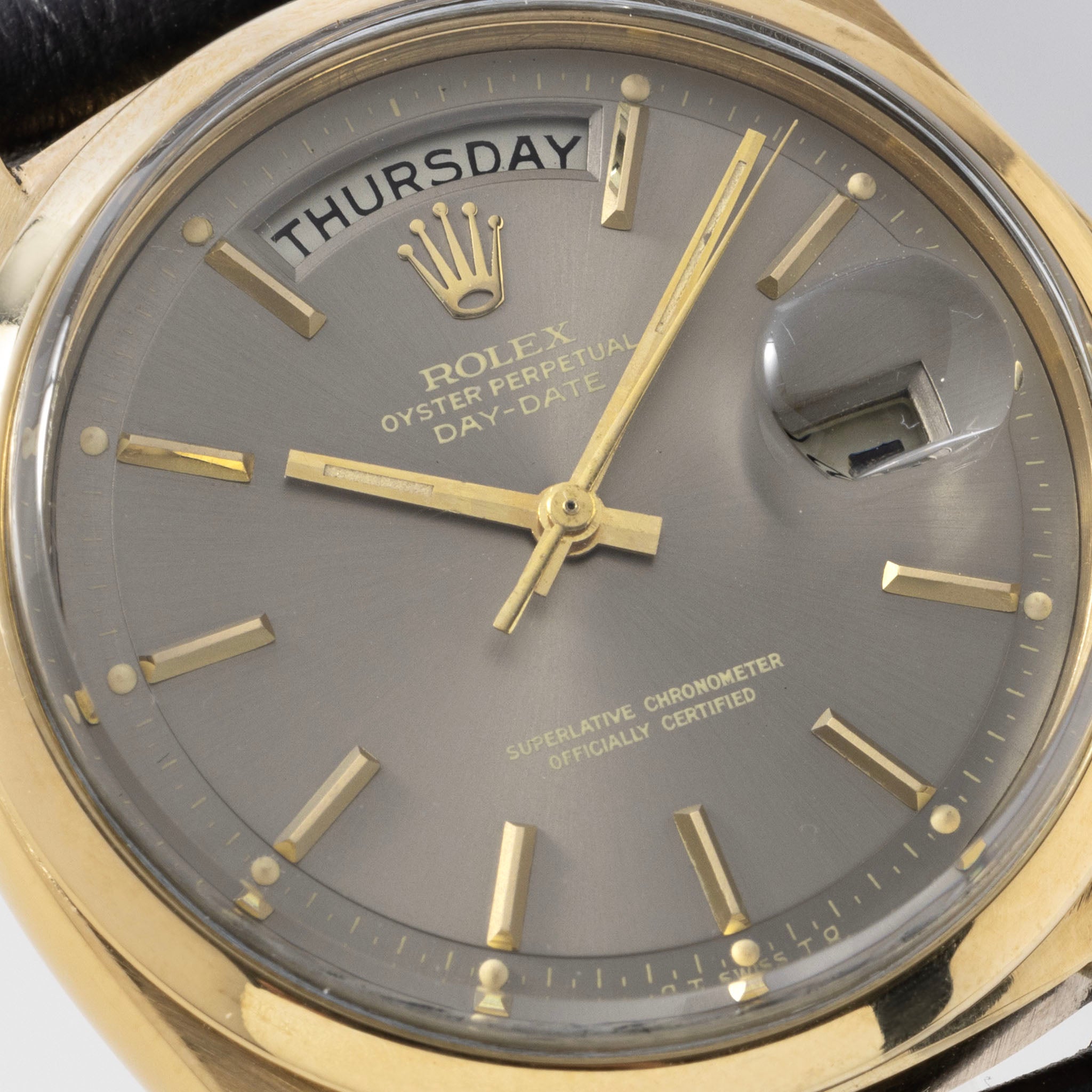 Rolex Day-Date Referenz 1802 Graues Sigma Zifferblatt