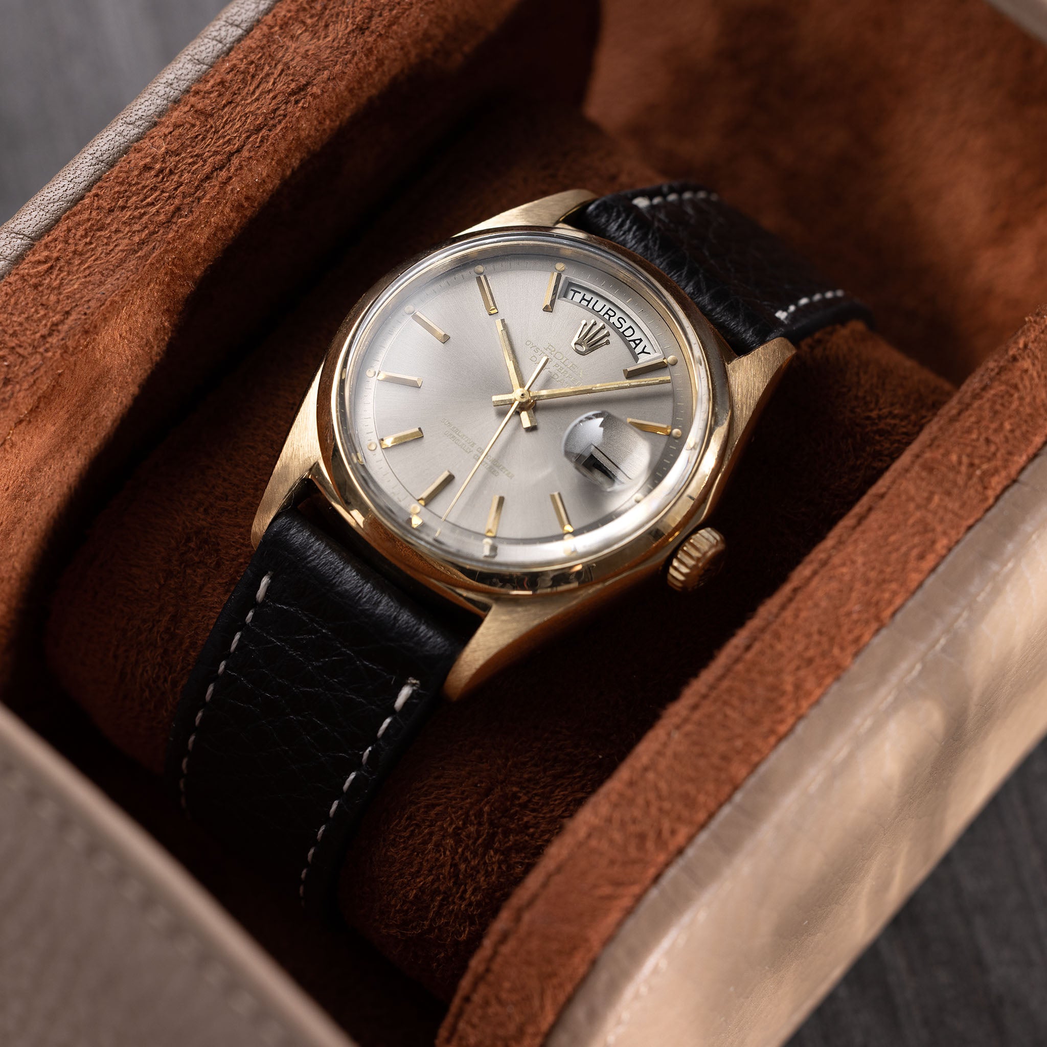 Rolex Day-Date Referenz 1802 Graues Sigma Zifferblatt