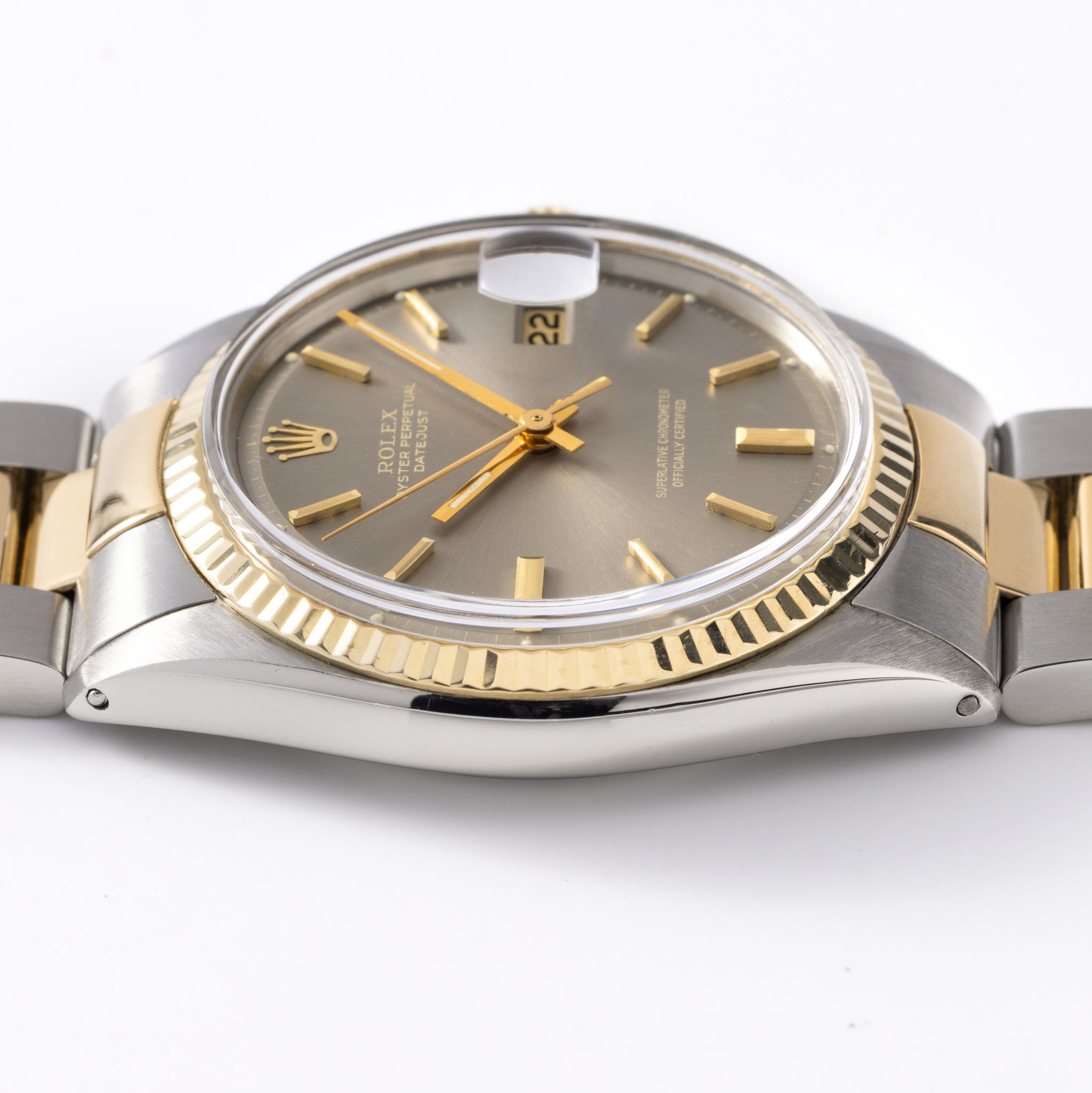 Rolex Datejust 1601/3 Graues Ghost Soleil Zifferblatt