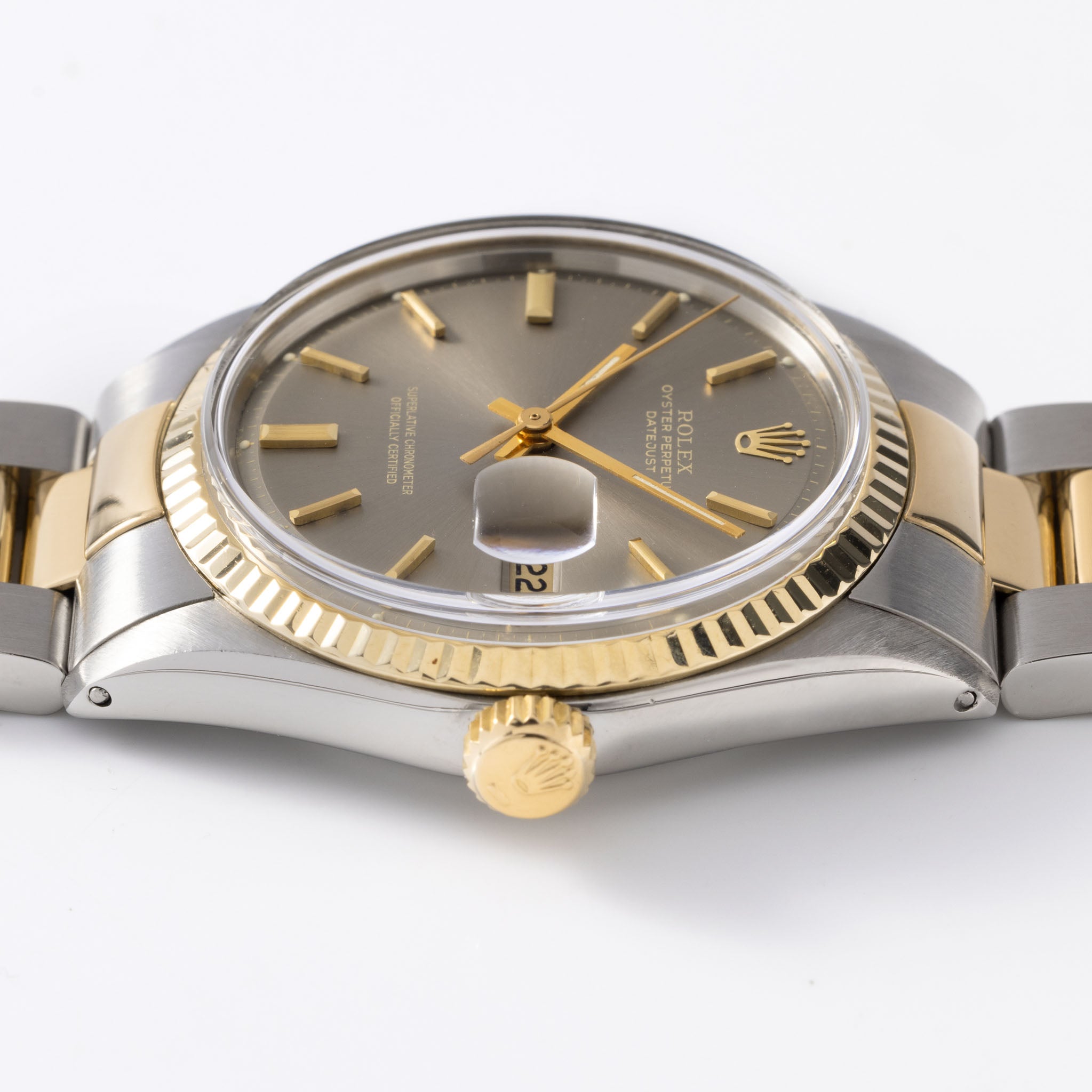 Rolex Datejust 1601/3 Graues Ghost Soleil Zifferblatt