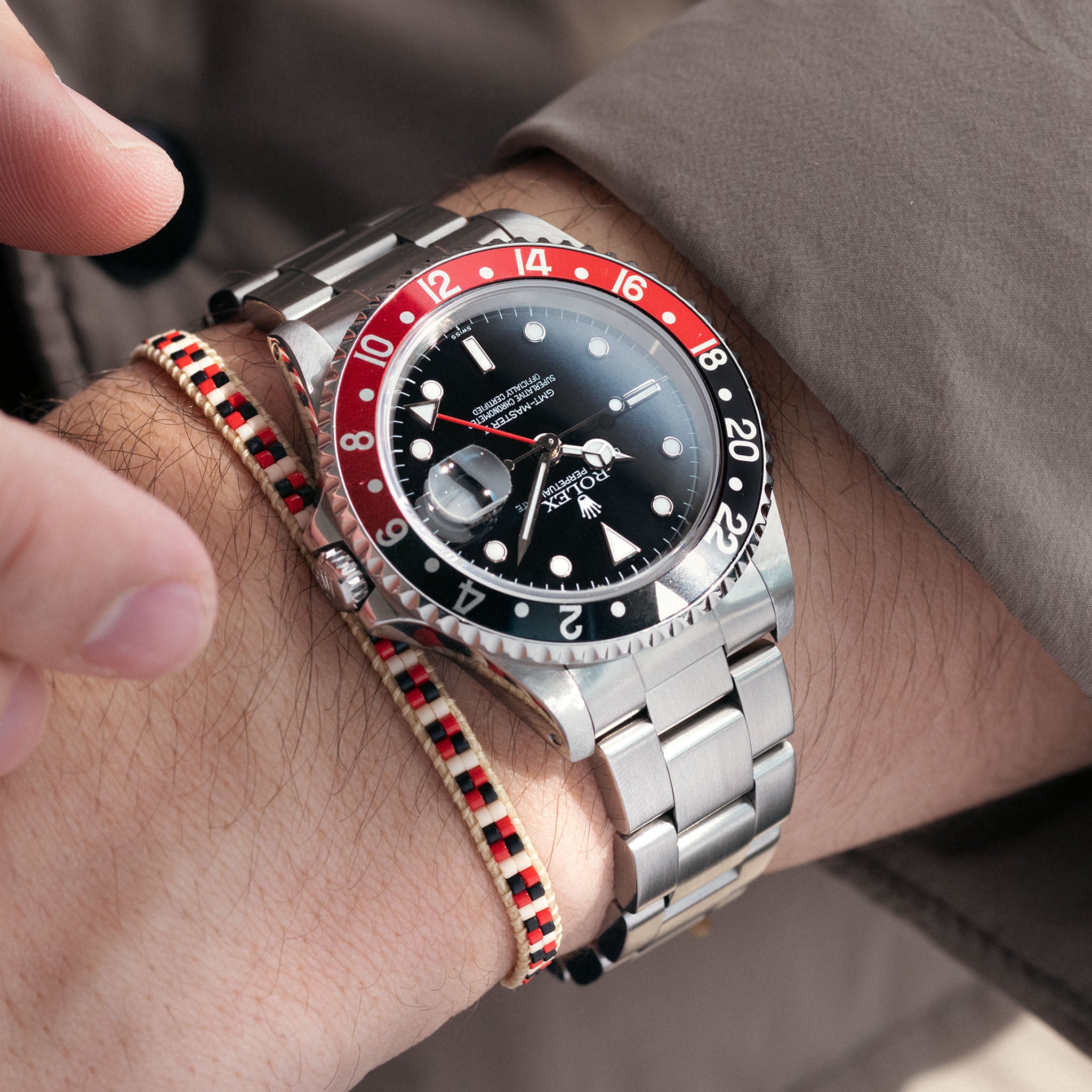 Rolex GMT Master 16710 Swiss Only Zifferblatt Mit Coke Lünette