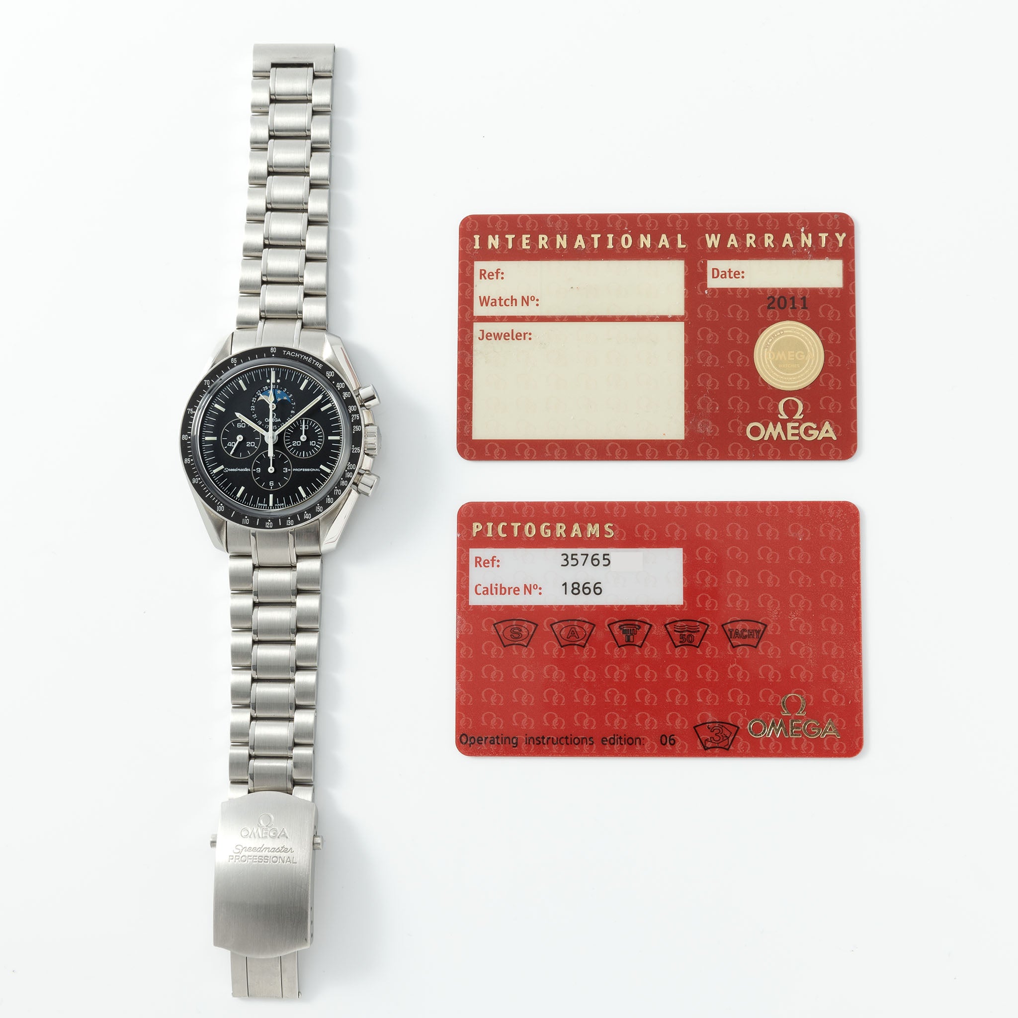 Omega Speedmaster Professional Moonphase 3576.50.00 Mit Papieren