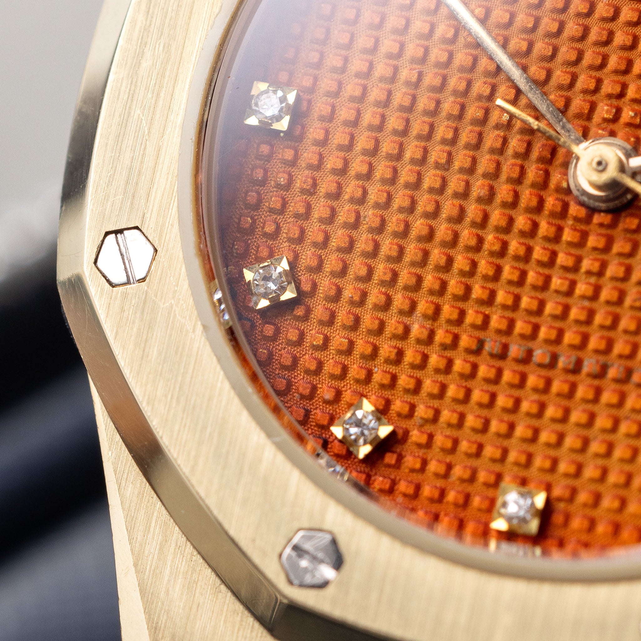Audemars Piguet Royal Oak 4100BA Orange Tropical Zifferblatt mit Diamanten