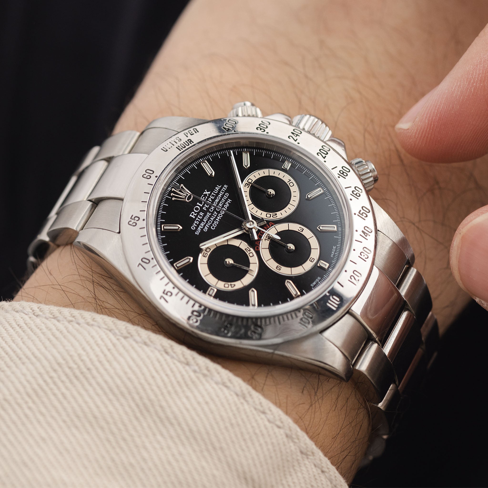 Rolex Daytona 16520 A-Serie Mit Schwarzem Zifferblatt