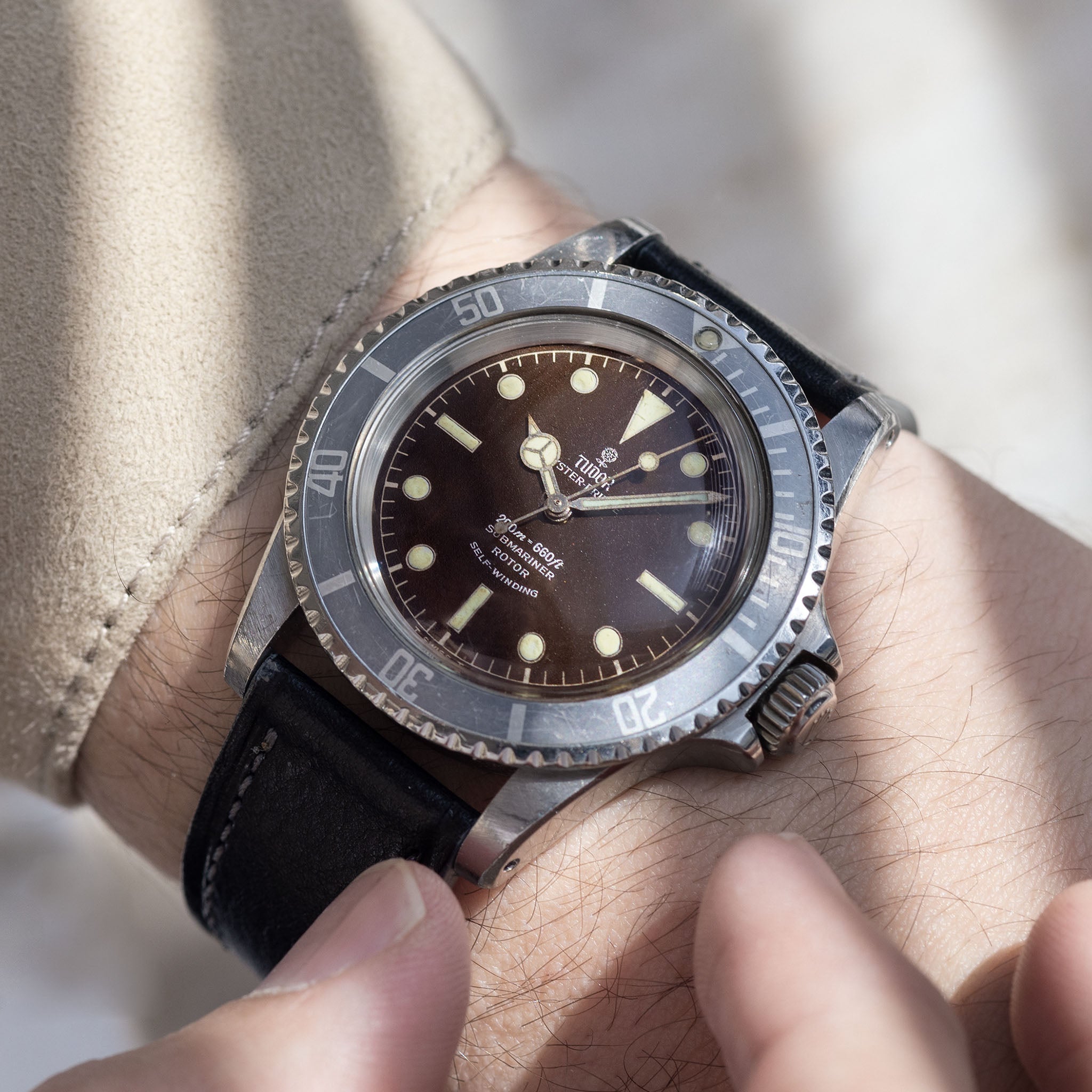 Tudor Submariner 7928 Chapter Ring Tropical Zifferblatt