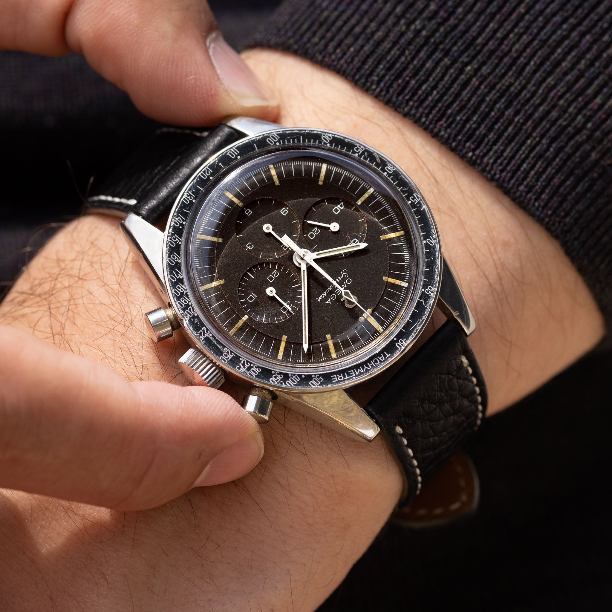 Omega Speedmaster "Ed White " ref 105.003-65 mit Tropical Zifferblatt