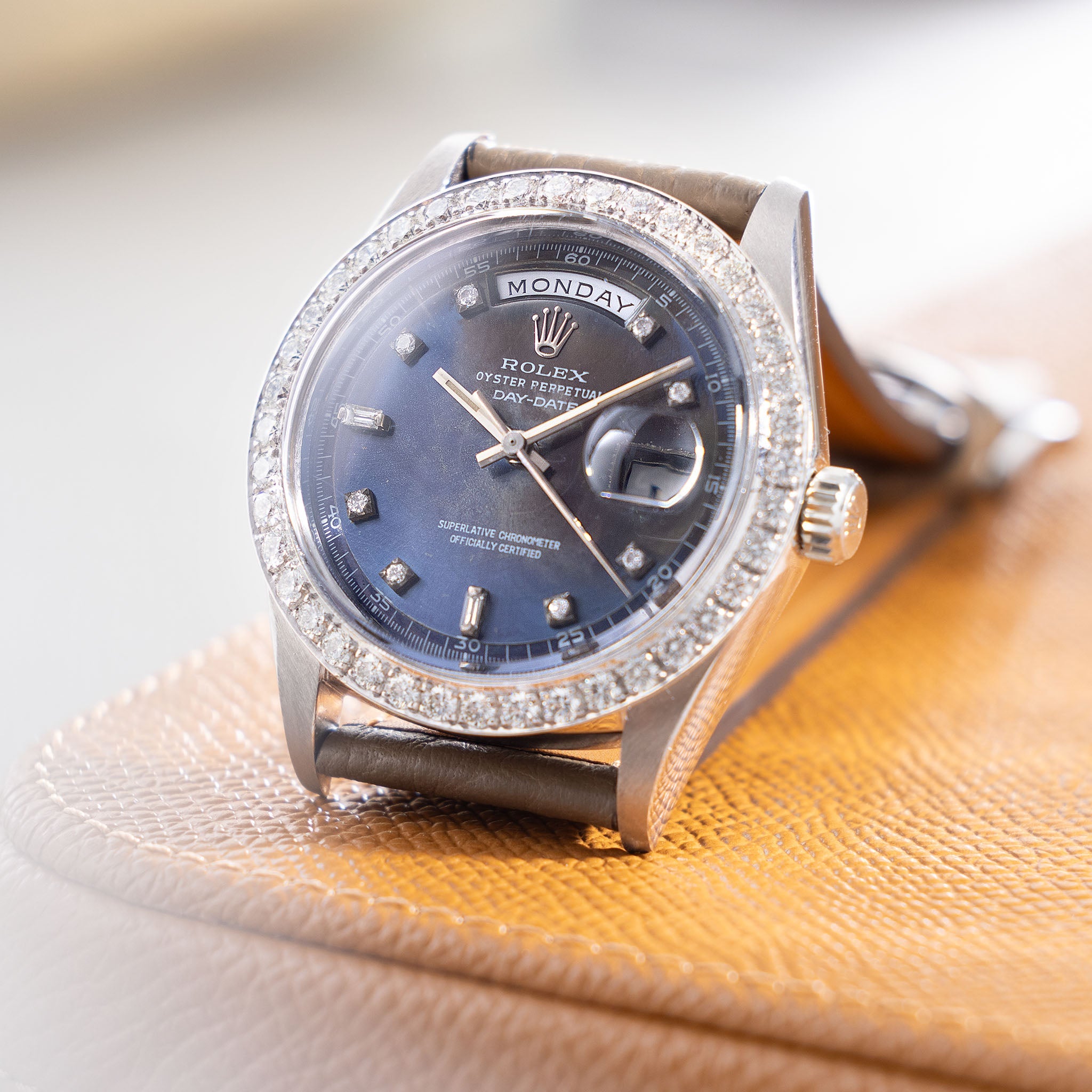 Rolex Day-date 1804 White Gold Blue Colour Change Dial