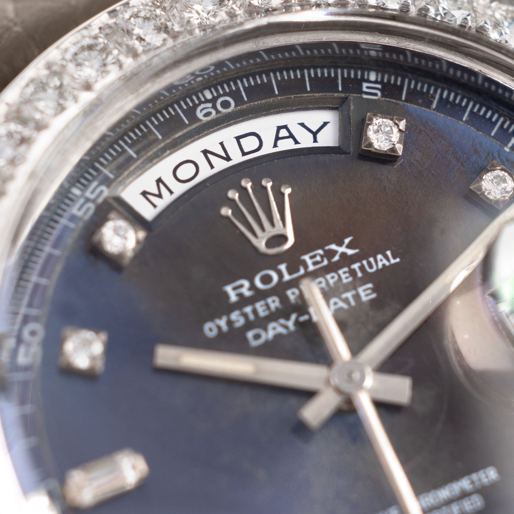 Rolex Day-date 1804 White Gold Blue Colour Change Dial