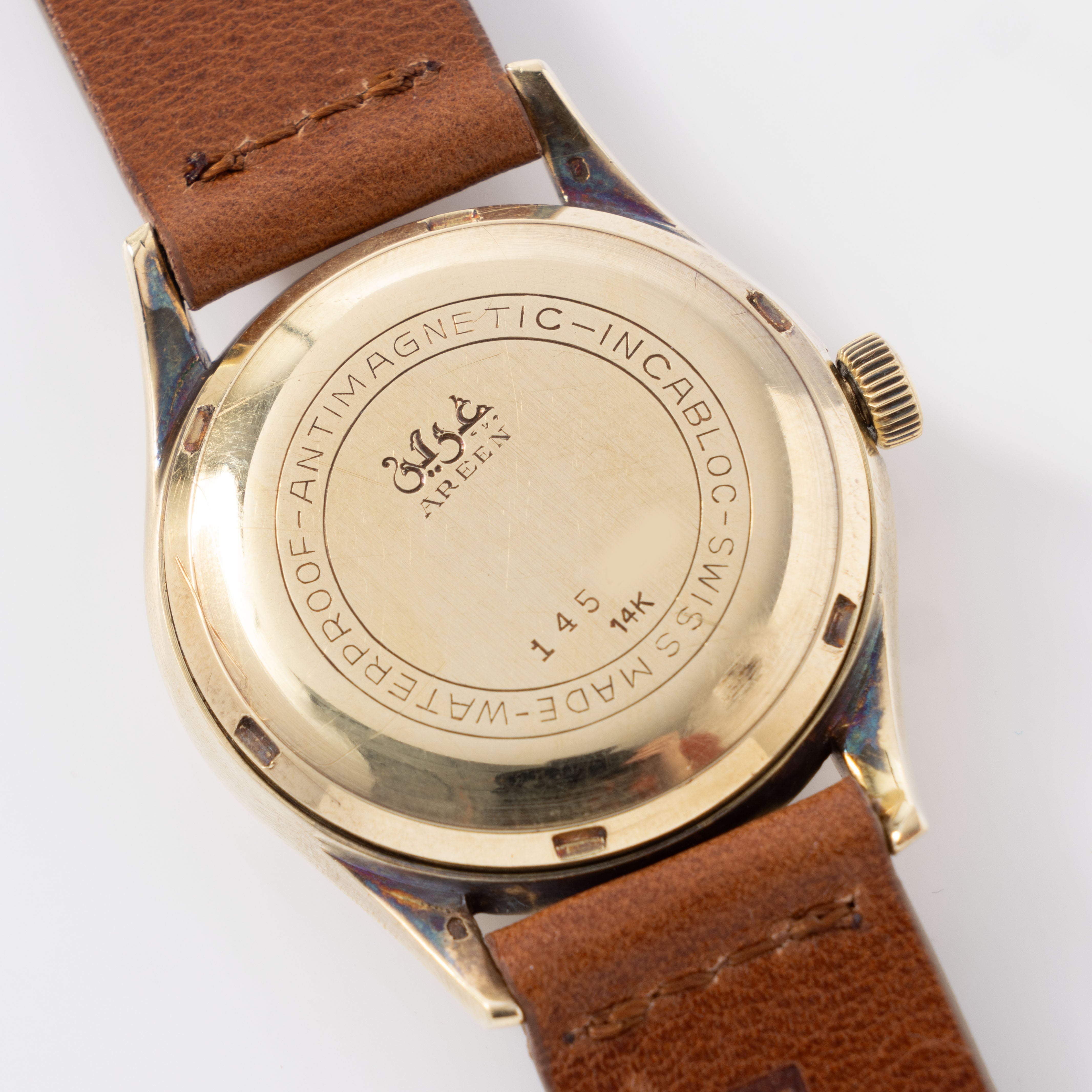 Eska Cloisonné Enamel Dial 14kt Yellow Gold Dresswatch