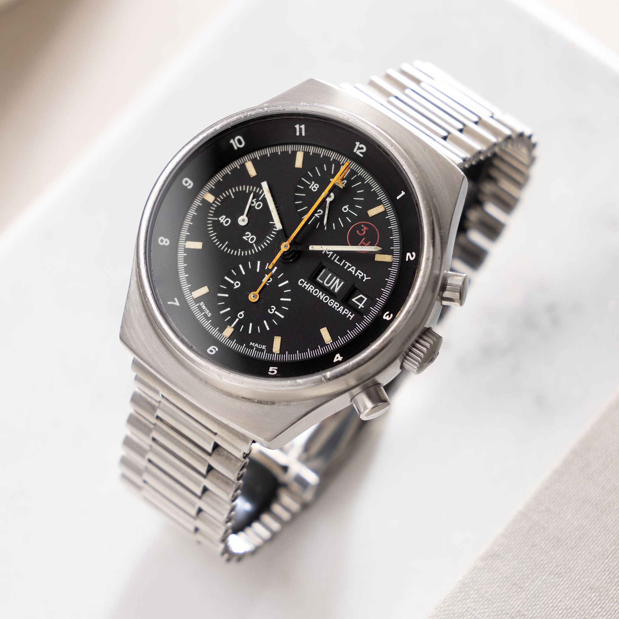 Orfina Porsche Design Military Chronograph Lemania 5100 Ref 7177