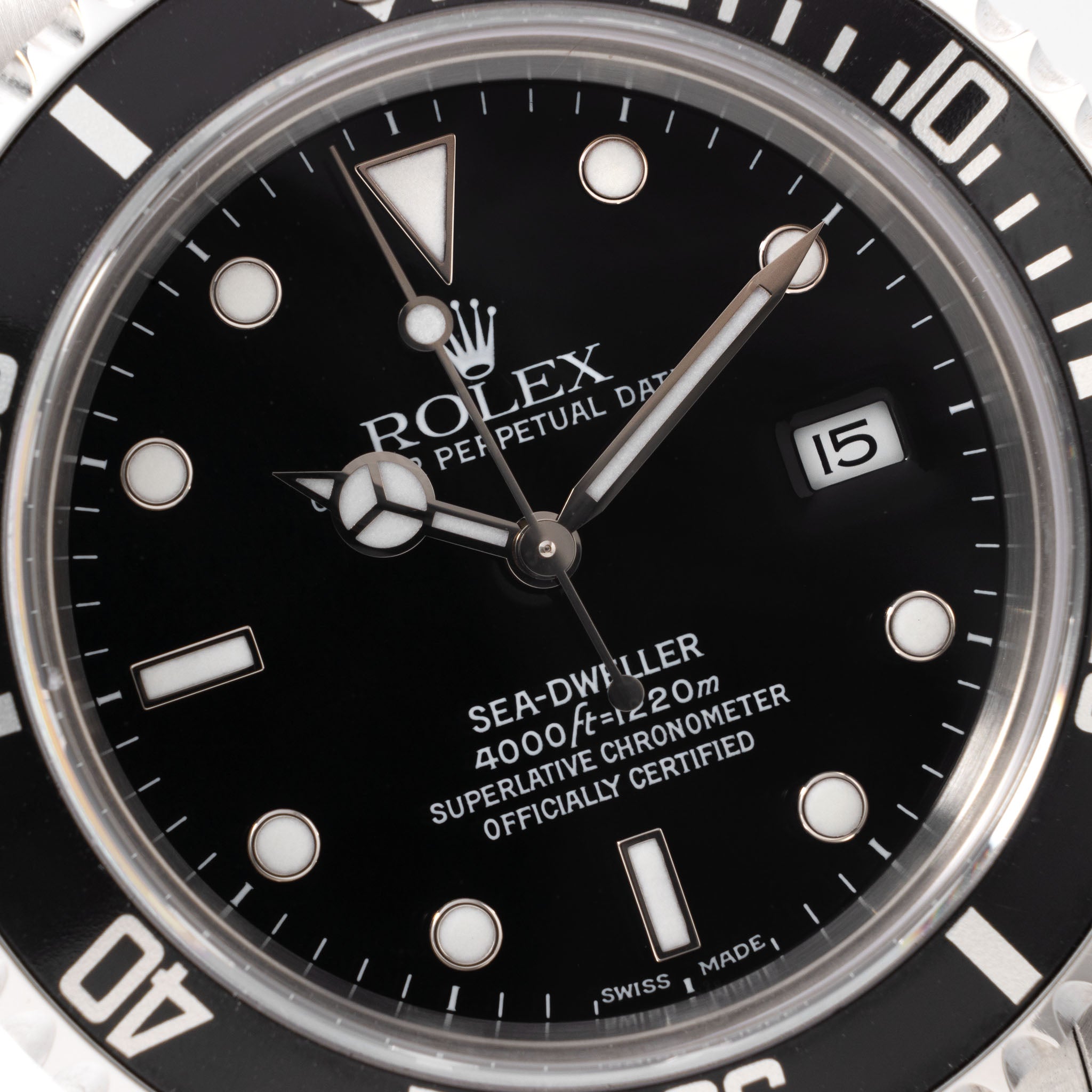 Rolex Seadweller Swiss Made Dial Ref 16600