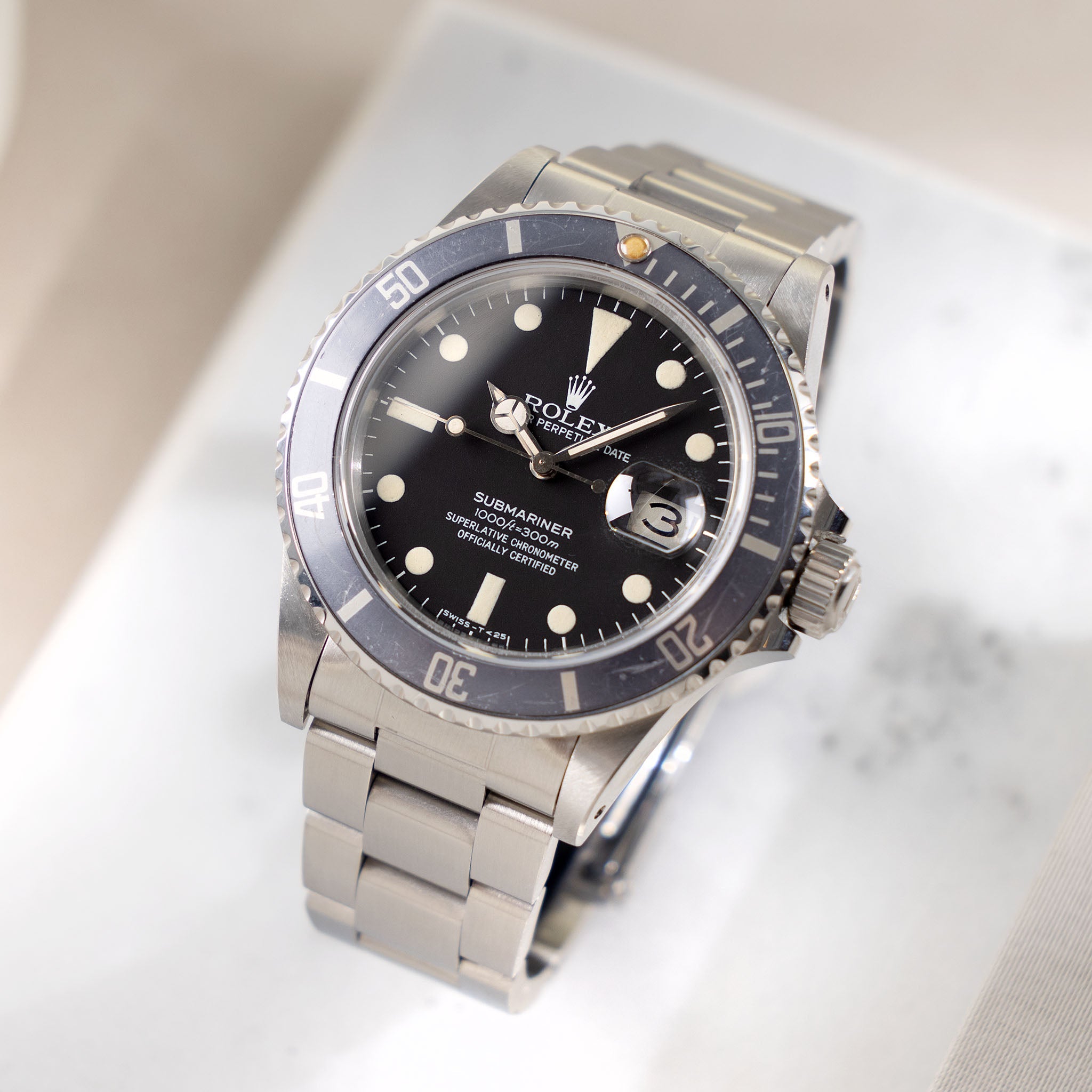 Rolex Submariner Date Matte Dial Box and Papers Ref 16800