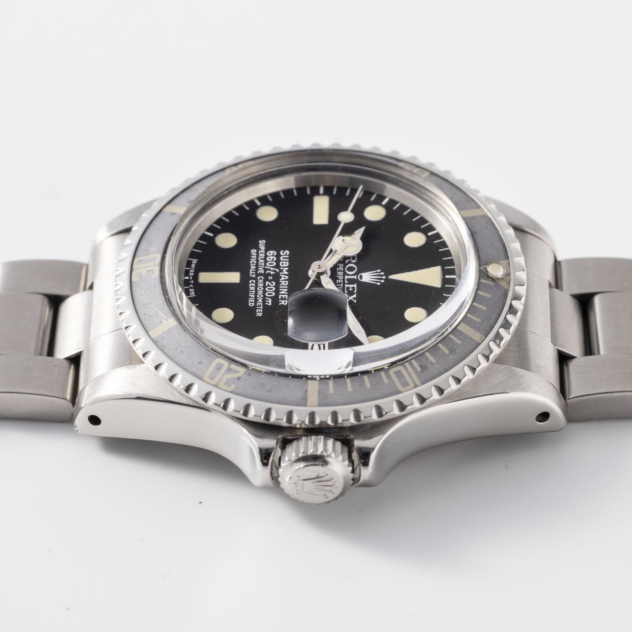 Rolex Submariner 1680 MK1 Maxi Ghost Lünette Mit Box und Papiere