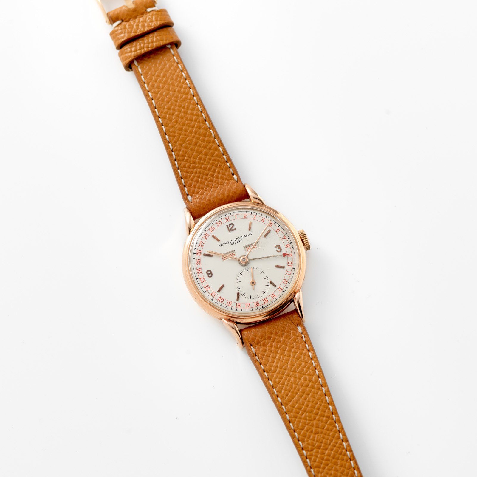 Vacheron and Constantin Triple Date Calendar 4240 Pink Gold