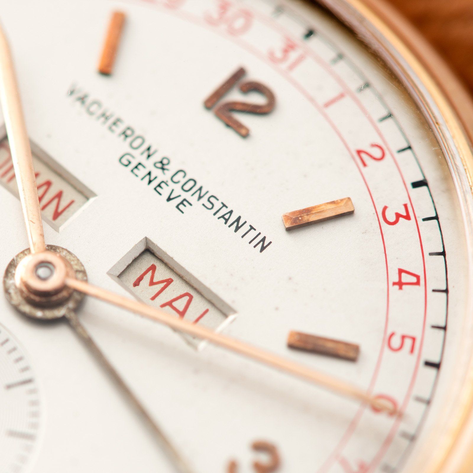 Vacheron and Constantin Triple Date Calendar 4240 Pink Gold