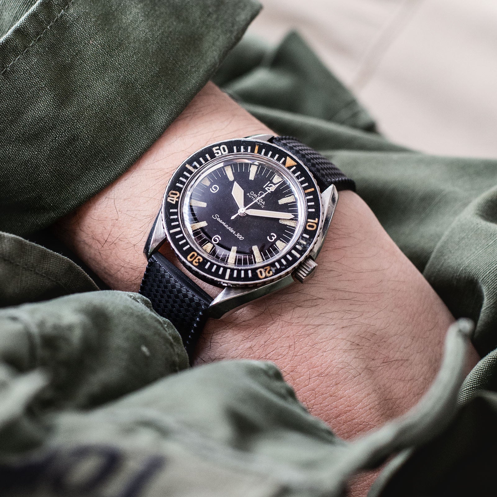 Nautic Midnight Kautschuk Uhrenarmband