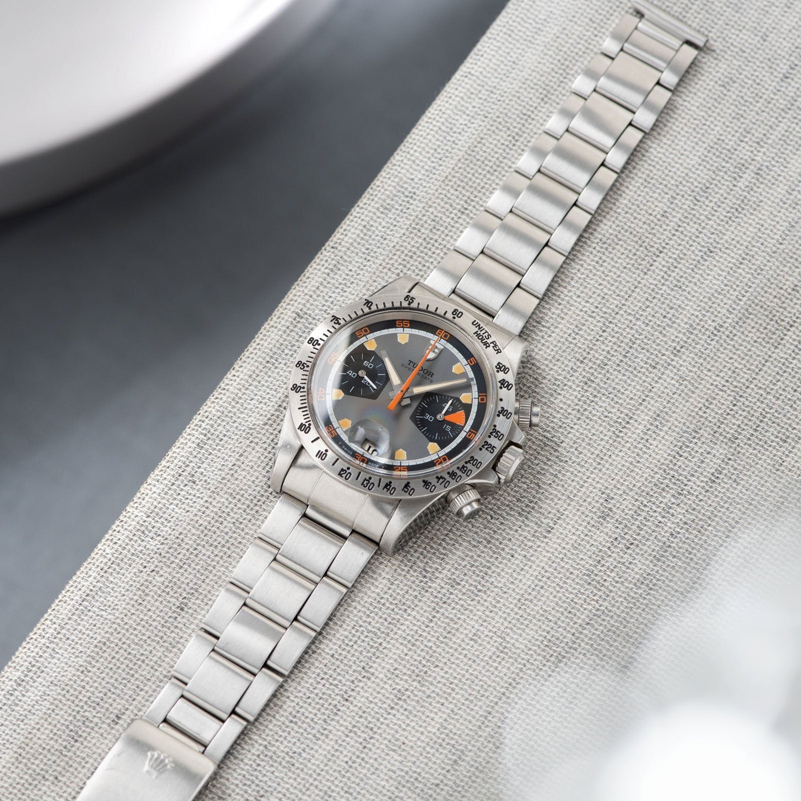 Tudor Home Plate Chronograph 7032 Box and Papers with  folded link Oyster bracelet