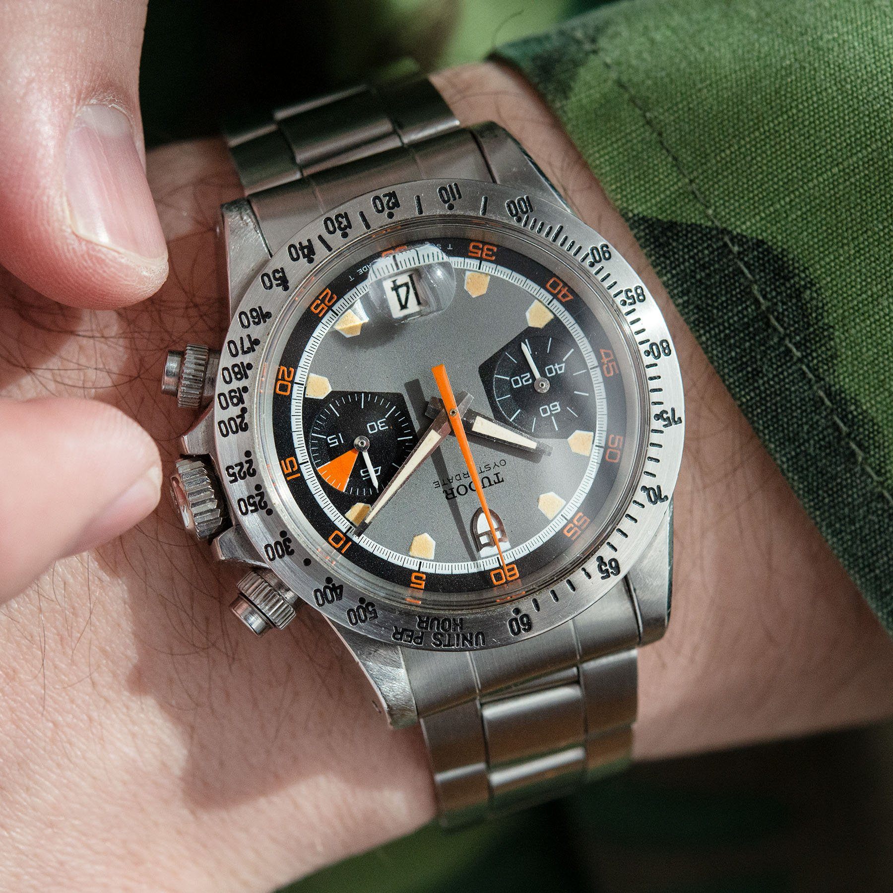 Tudor Home Plate Chronograph 7032 Box and Papers