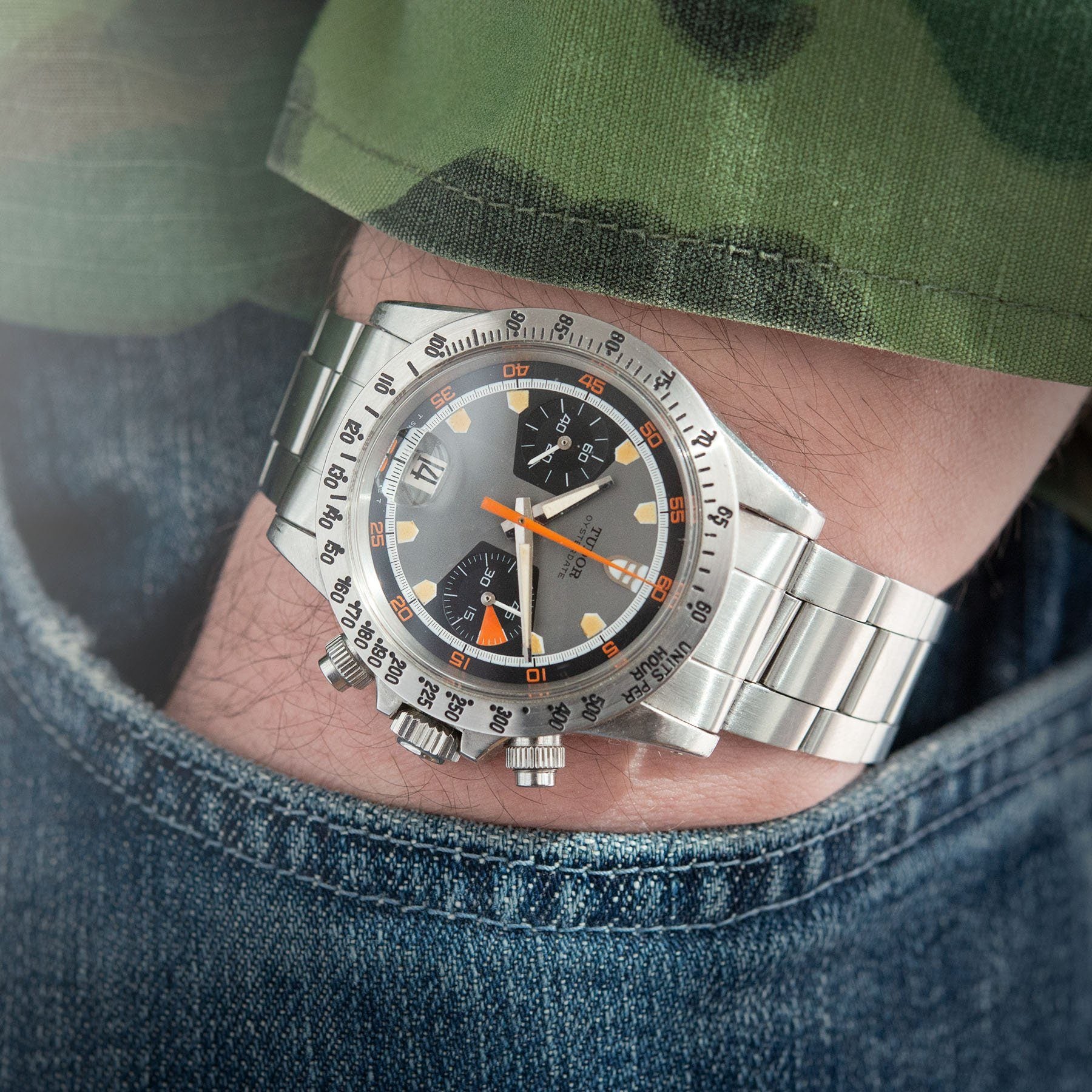 Tudor Home Plate Chronograph 7032 Box and Papers