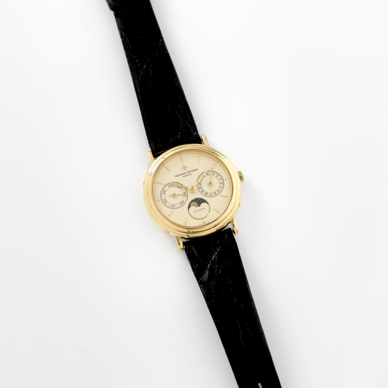 Vacheron Constantin Patrimony Day Date Moonphase Yellow Gold Ref 47009-0003-J