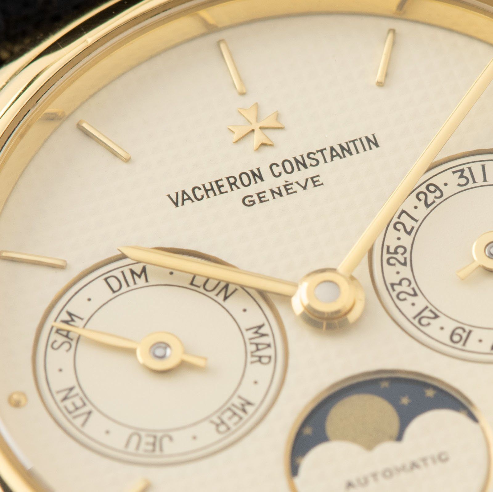 Vacheron Constantin Patrimony Day Date Moonphase Yellow Gold Ref 47009-0003-J