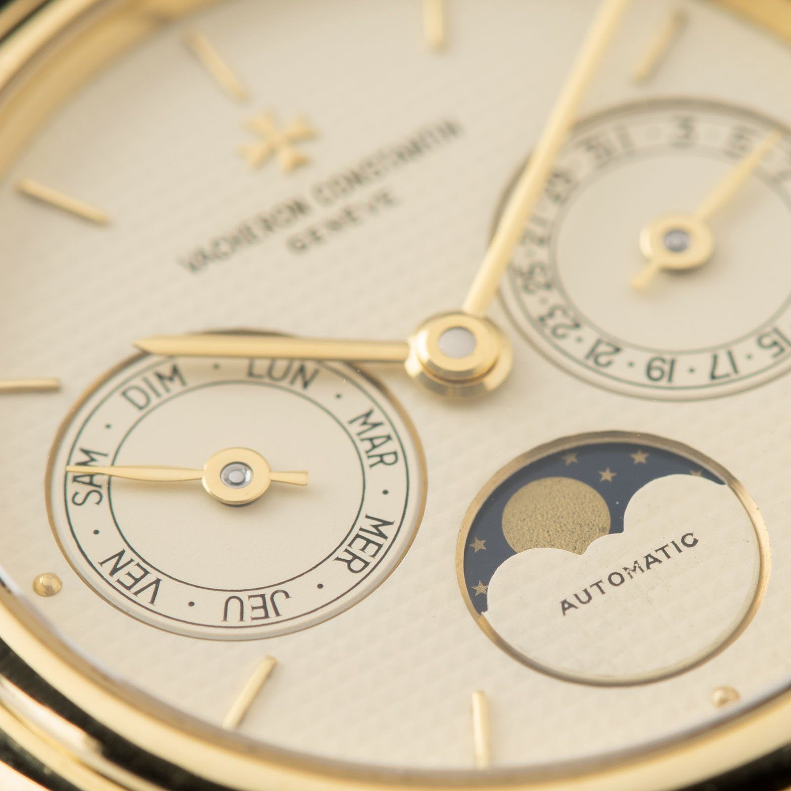 Vacheron Constantin Patrimony Day Date Moonphase Yellow Gold Ref 47009-0003-J