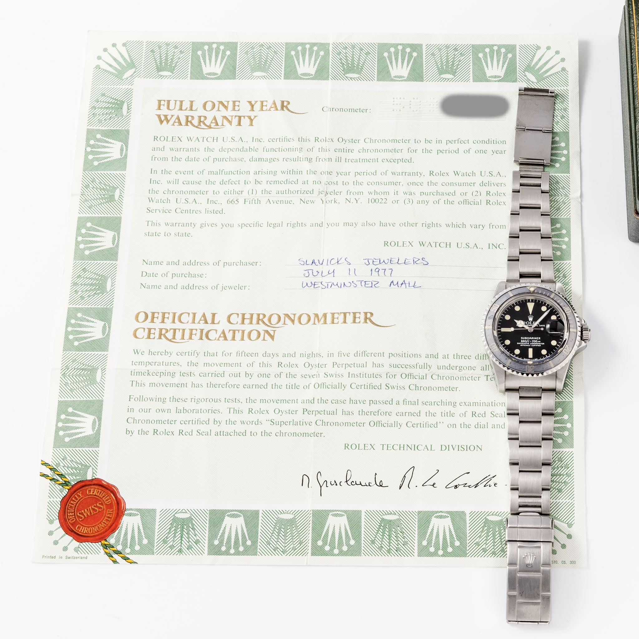 Rolex Submariner 1680 MK1 Maxi Ghost Lünette Mit Box und Papiere