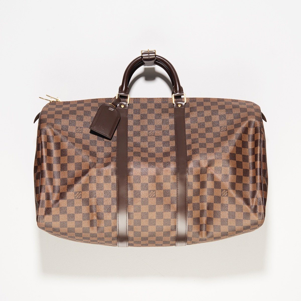 Louis Vuitton Damier Ebene Canvas Keepall 50 Tasche