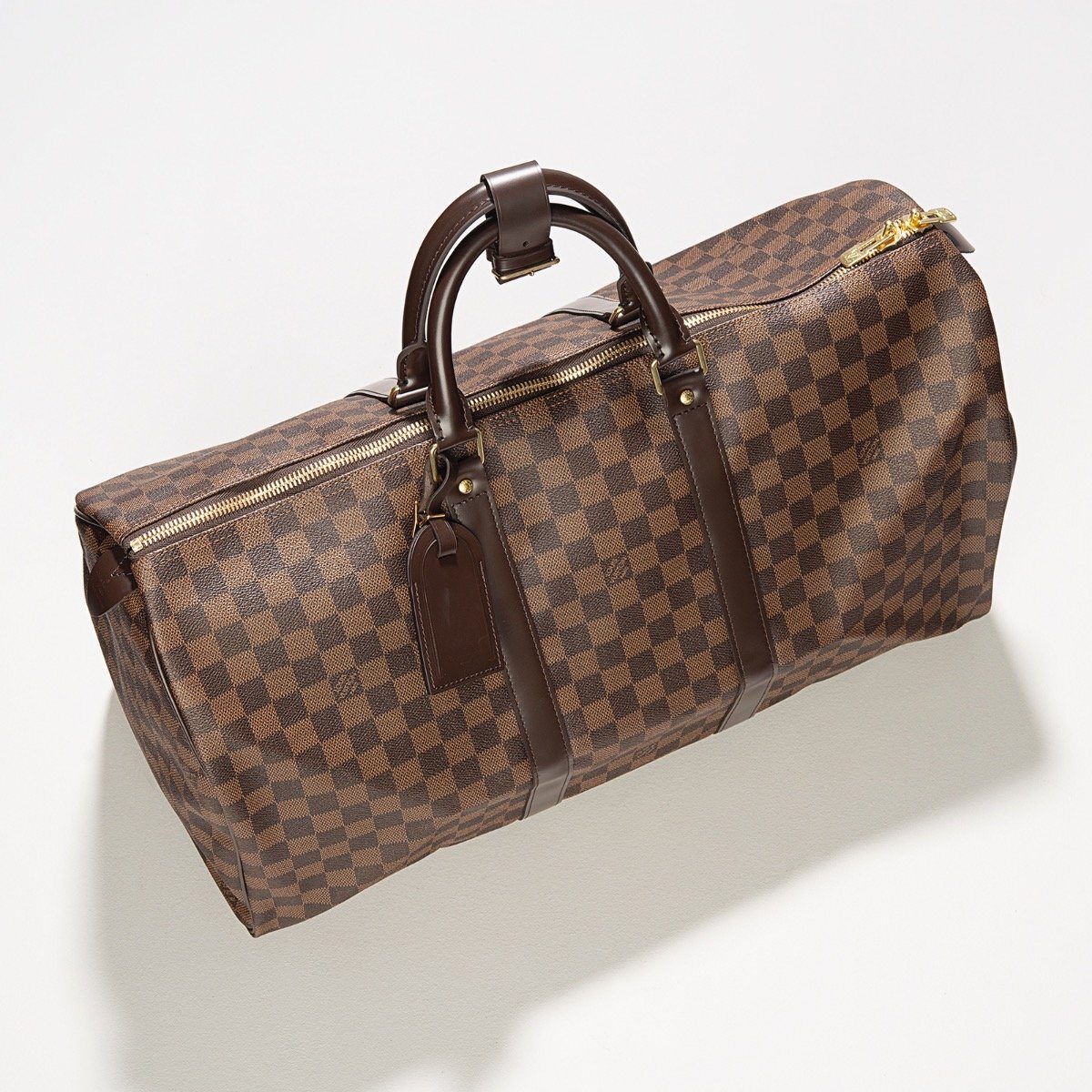 Louis Vuitton Damier Ebene Canvas Keepall 50 Tasche
