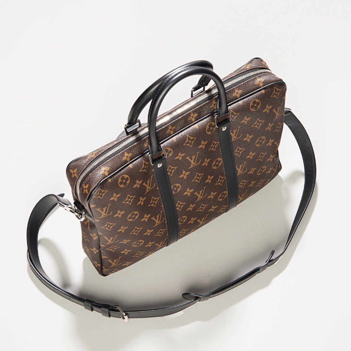 Louis Vuitton Voyage PM Monogram Macassar Aktentasche