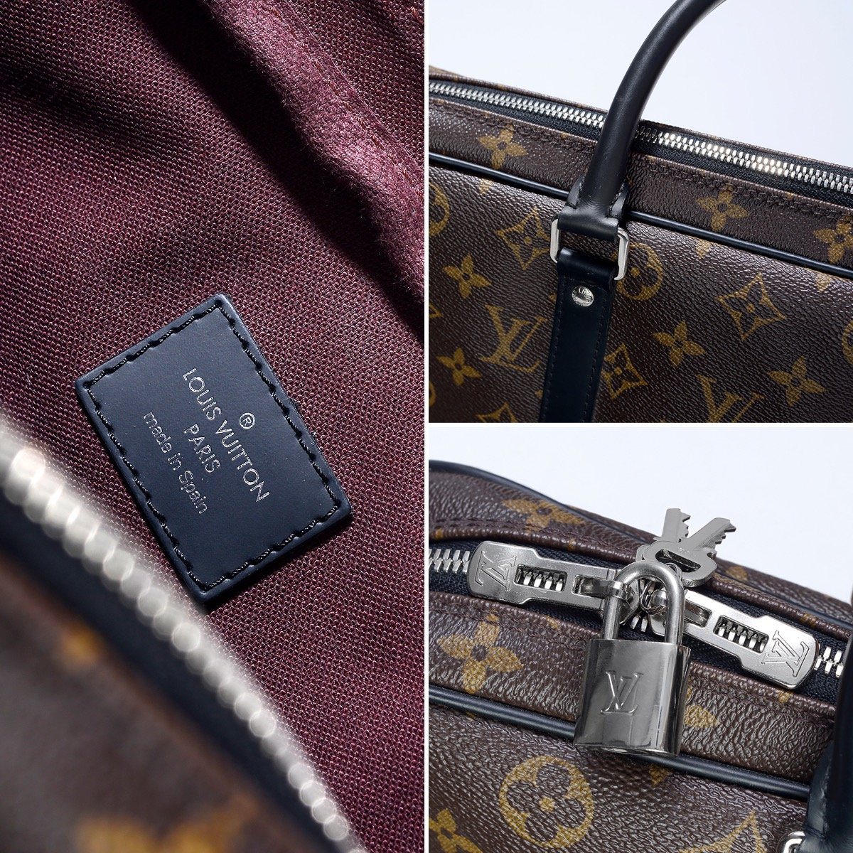 Louis Vuitton Voyage PM Monogram Macassar Aktentasche