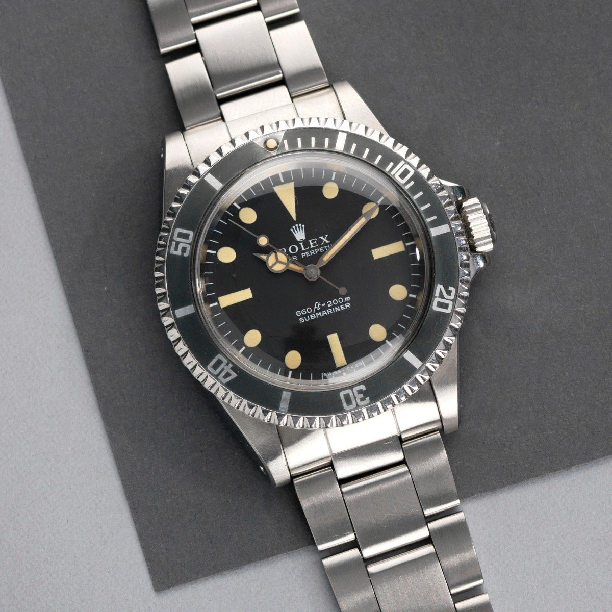 Curated Rolex 5513 Submariner Non Serif Package