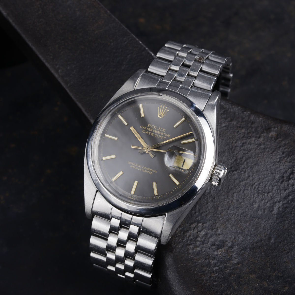ROLEX 1600 DATEJUST, GOLD PRINT
