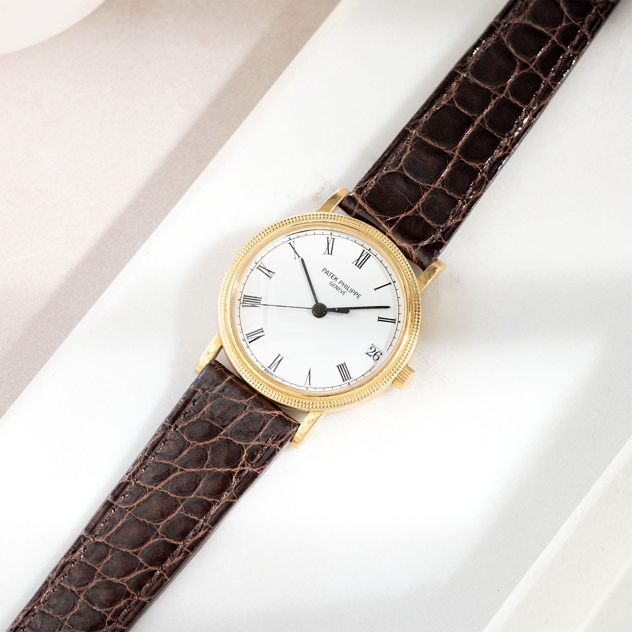 Strap for the Patek Philippe Calatrava - Deep Brown Alligator