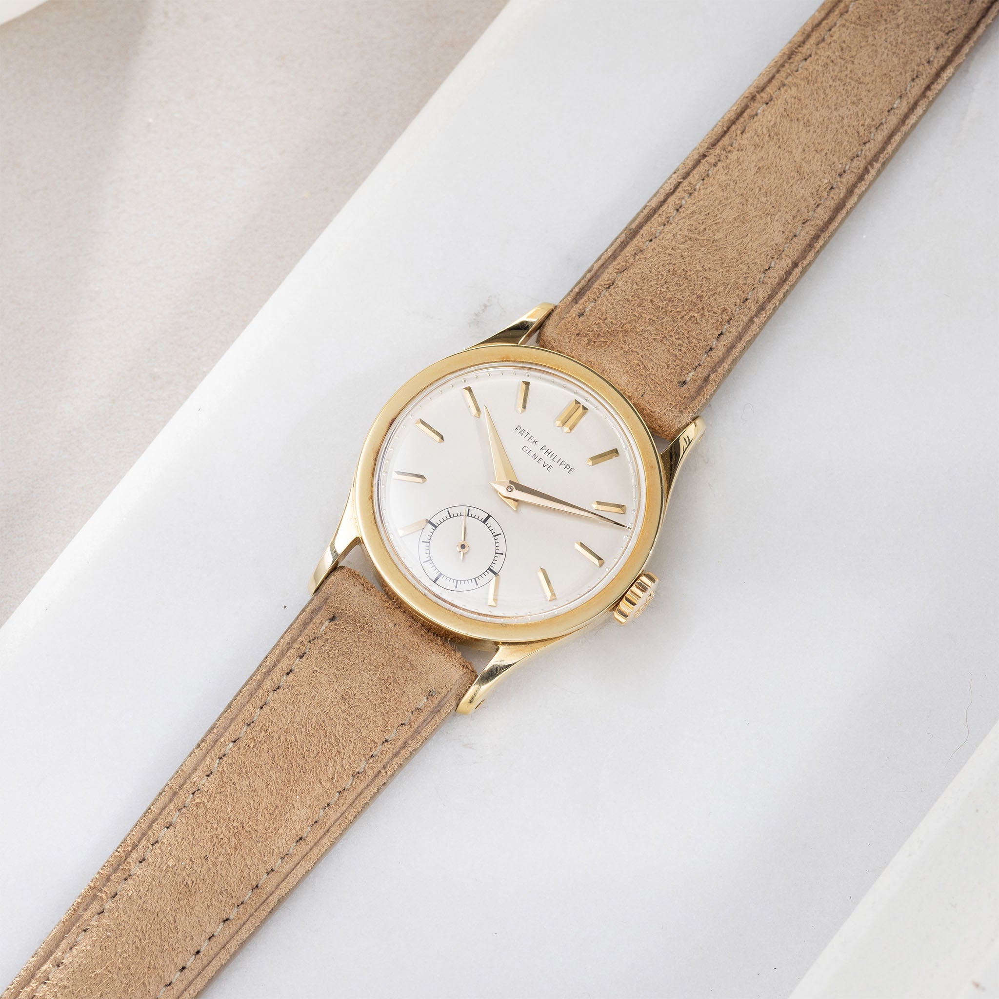 Strap for the Patek Philippe Calatrava - Dune Brown Suede