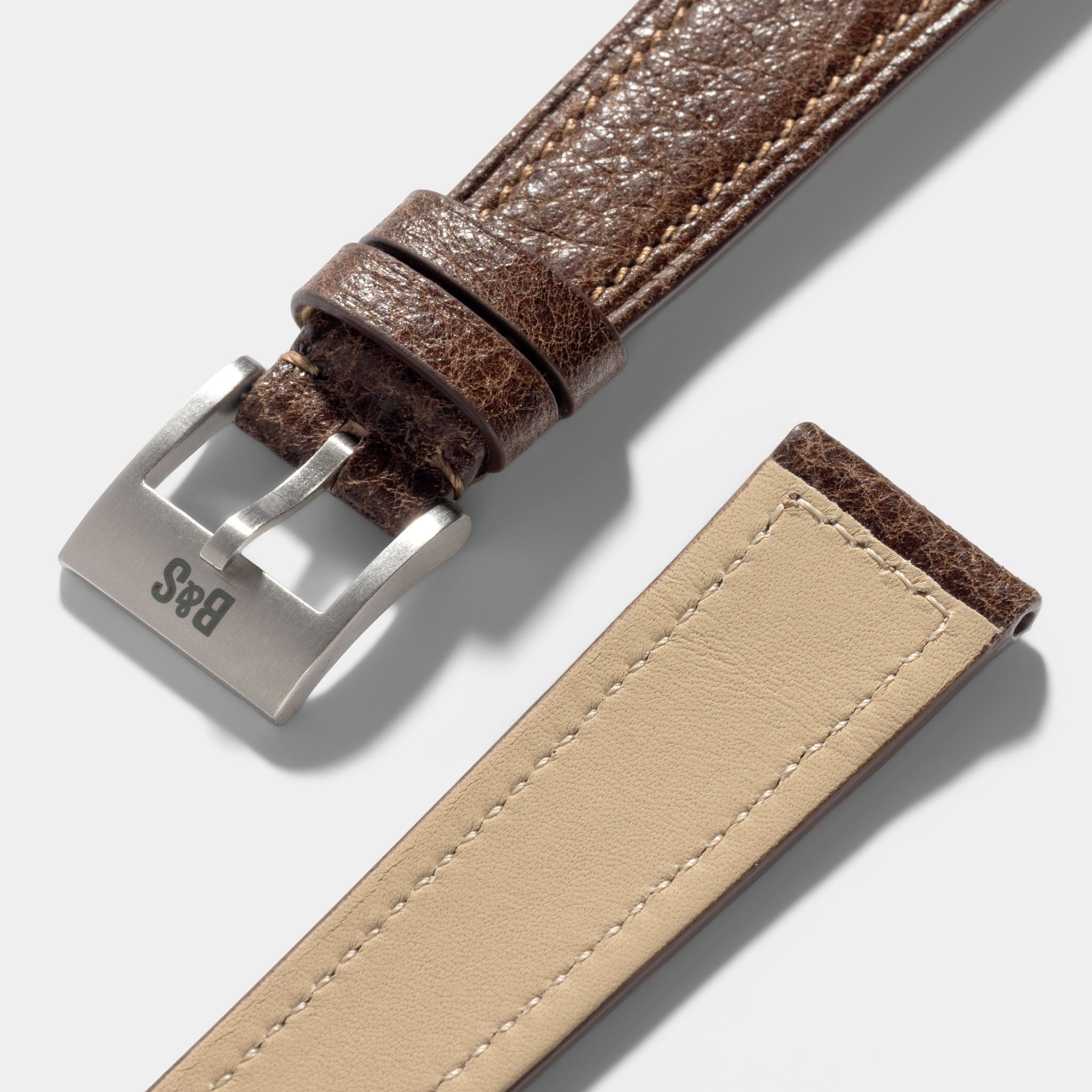 Strap for Patek Philippe 130 / 533 Chronograph - Soft Walnut Brown Boxed Calfskin Watch Strap