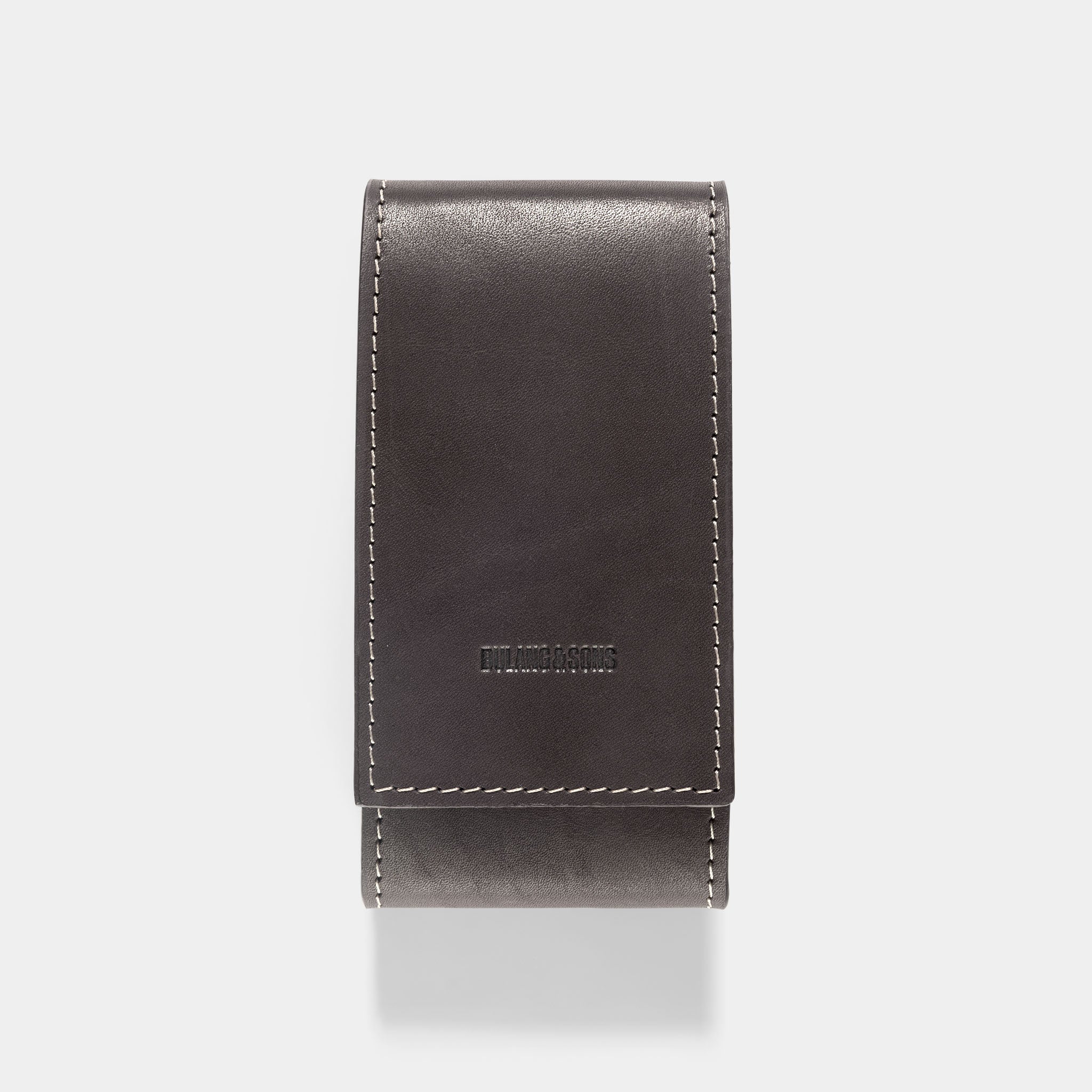 Finest_Barenia_Dark_Brown_Watch_Pouch_For_Luxury_Watches