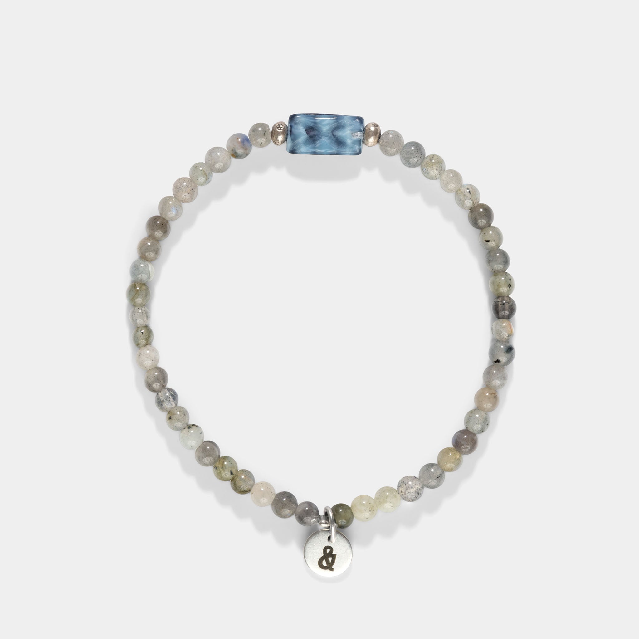 Men_labradorite_Silver_beads_bracelet