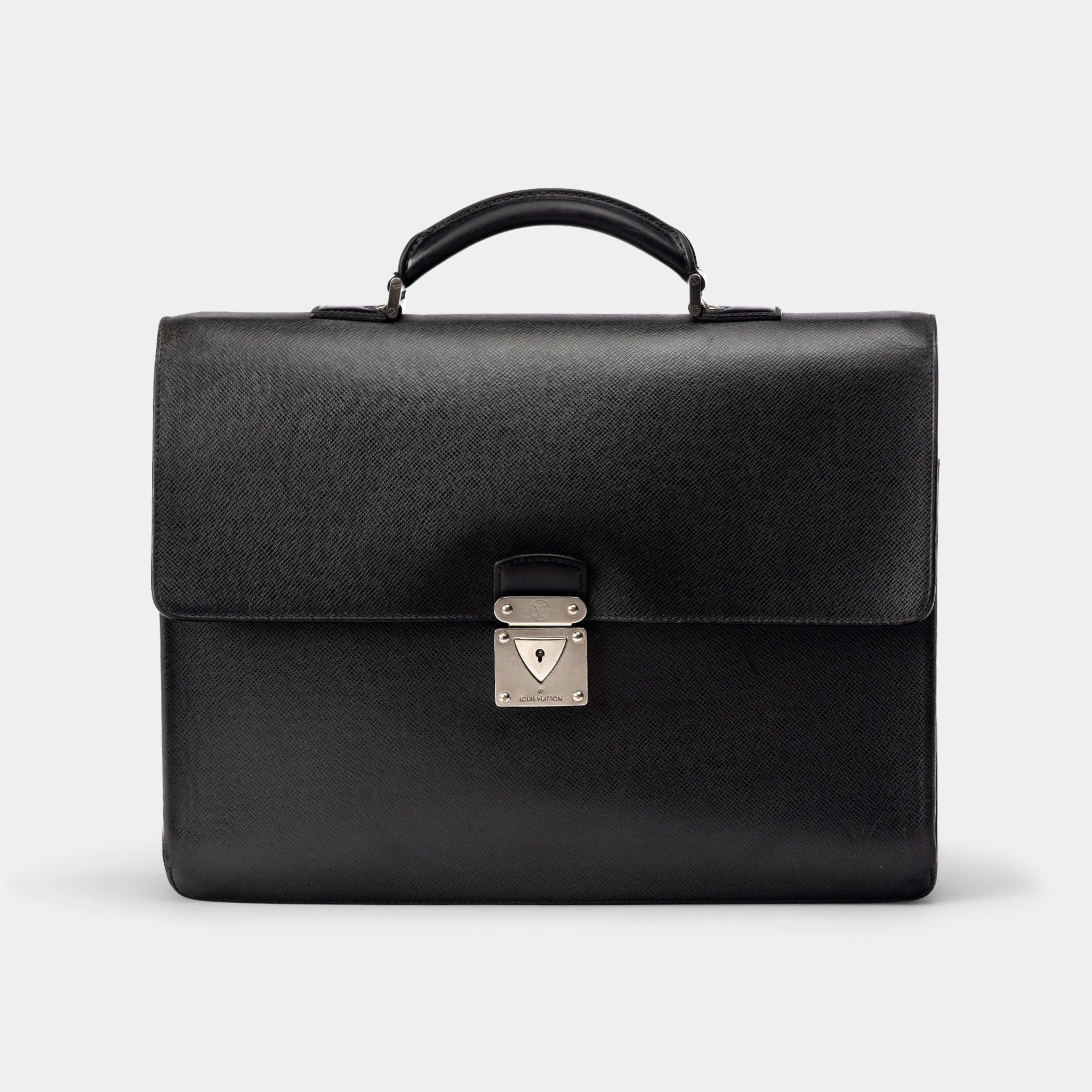 2_Black_Louis_Vuitton_Taiga_Laguito_Robusto_Business_Bag