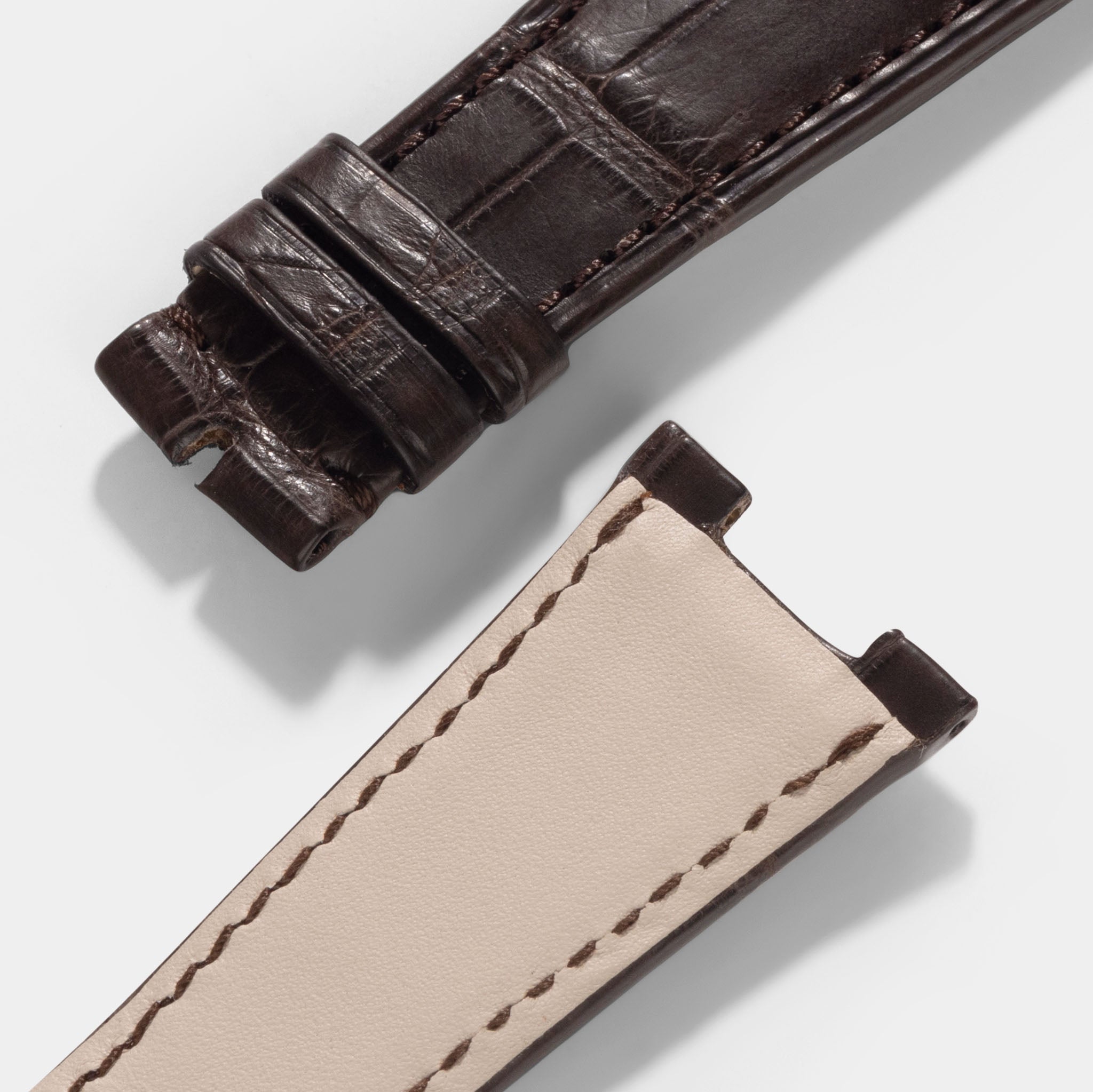 Dark_Brown_Alligator_leather_Watch_Strap_For_Gold_Patek_philippe_Nautilus_5712