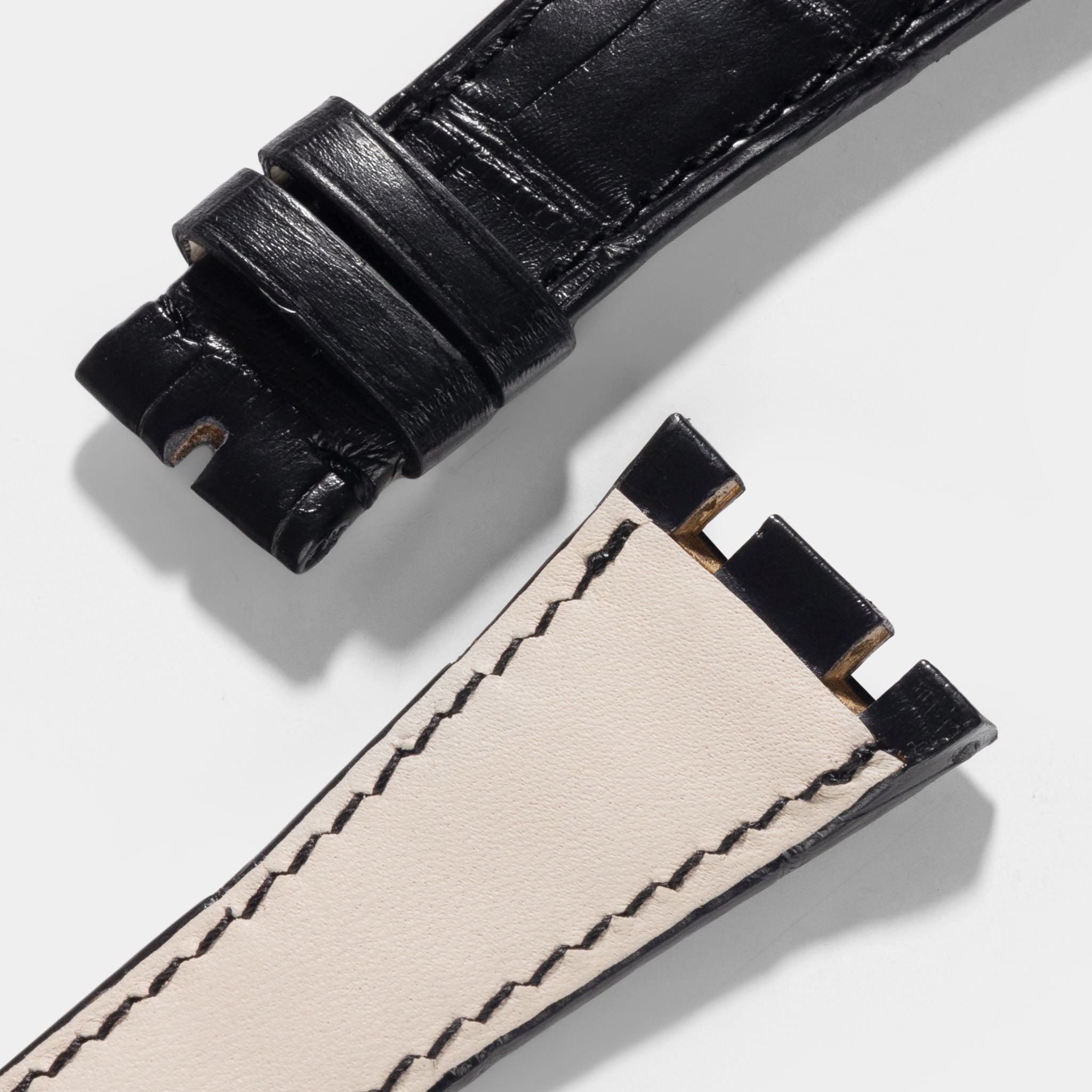 uxury_Black_Alligator_leather_Watch_Strap_For_Audemars_piguet_royal_oak_39mm